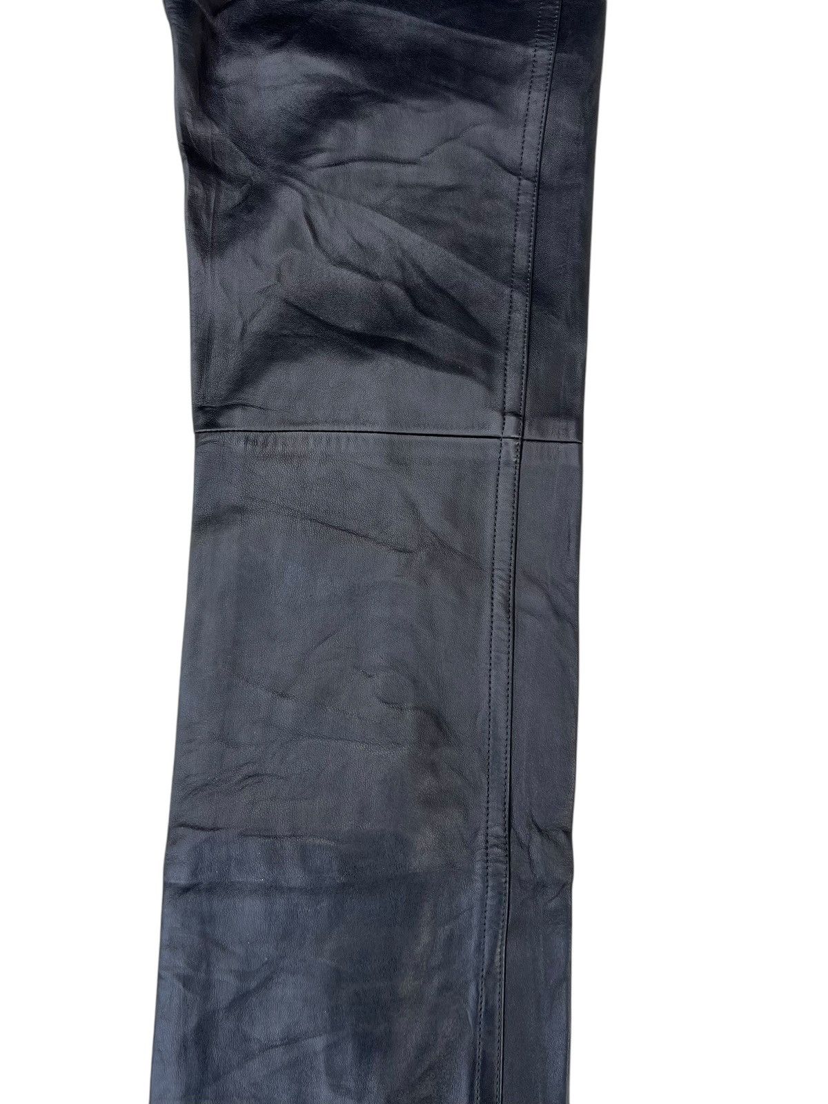 agnes b. VTG Agnes B. Homme Paris France Napa Sheepskin Leather Jeans Size US 28 / EU 44 - 12 Thumbnail