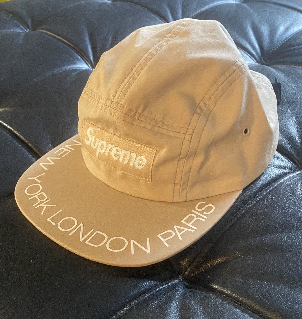 Supreme Supreme Visor Print Tan Camp Cap Size ONE SIZE - 2 Thumbnail