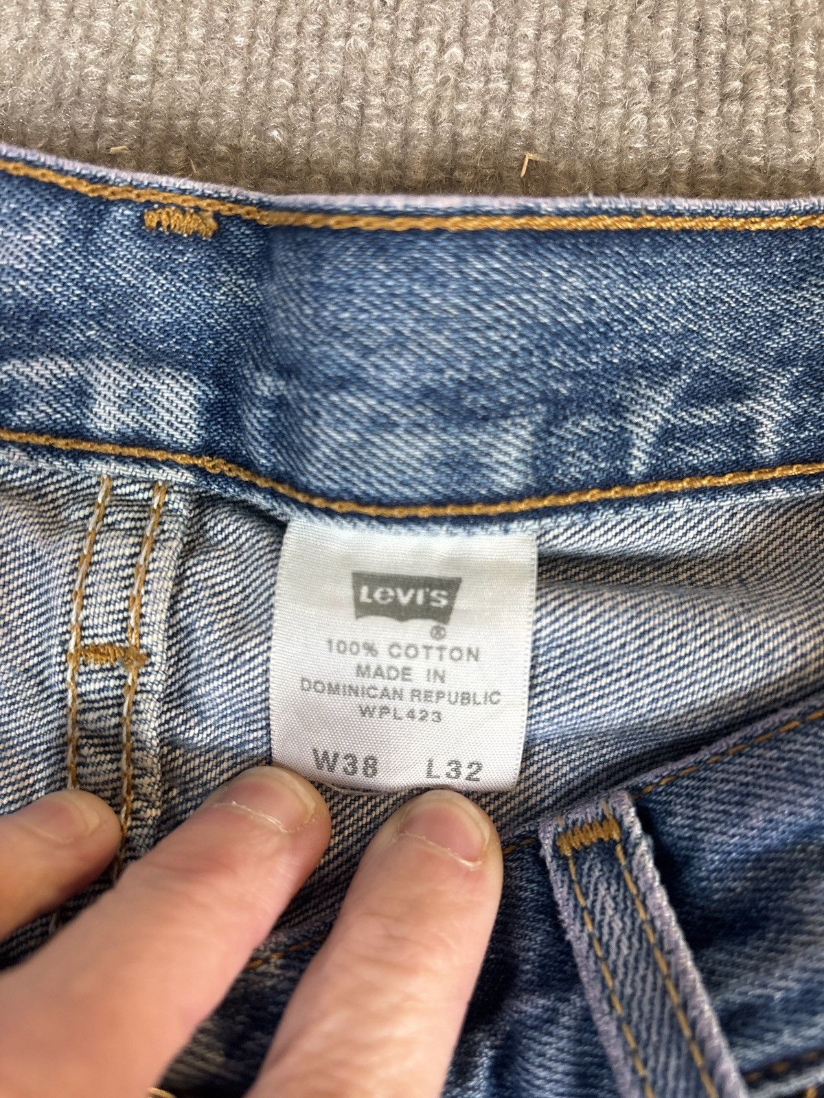 Levi's Levi’s 501 original fit jeans, vintage distressed 0069 I nee Size US 38 / EU 54 - 3 Thumbnail