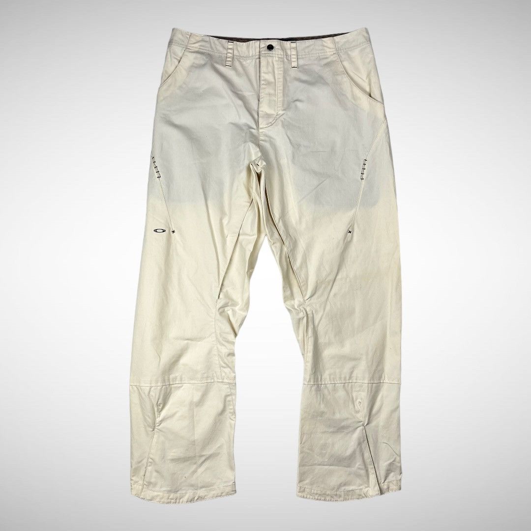 Image of Oakley Cotton Articulated Venting Pants ‘Sample’ (1990S) in Cream, Men's (Size 34)