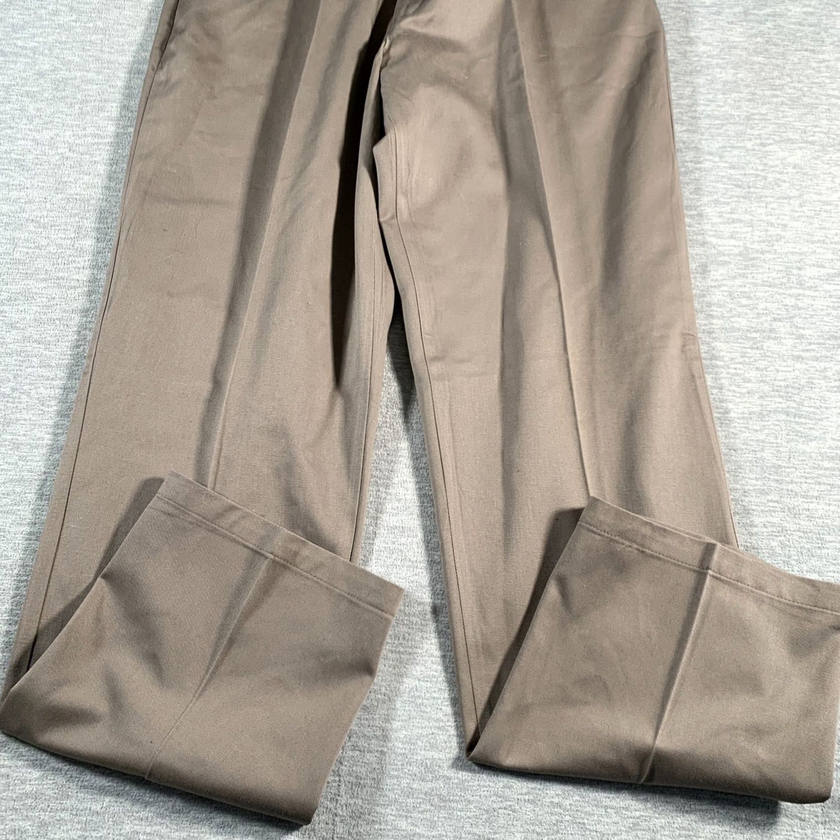 Lee Lee Pants Mens 36x34 Brown Khakis Wrinkle Free Plain Front Stain Resistant Workwear NWT Size US 36 / EU 52 - 3 Thumbnail