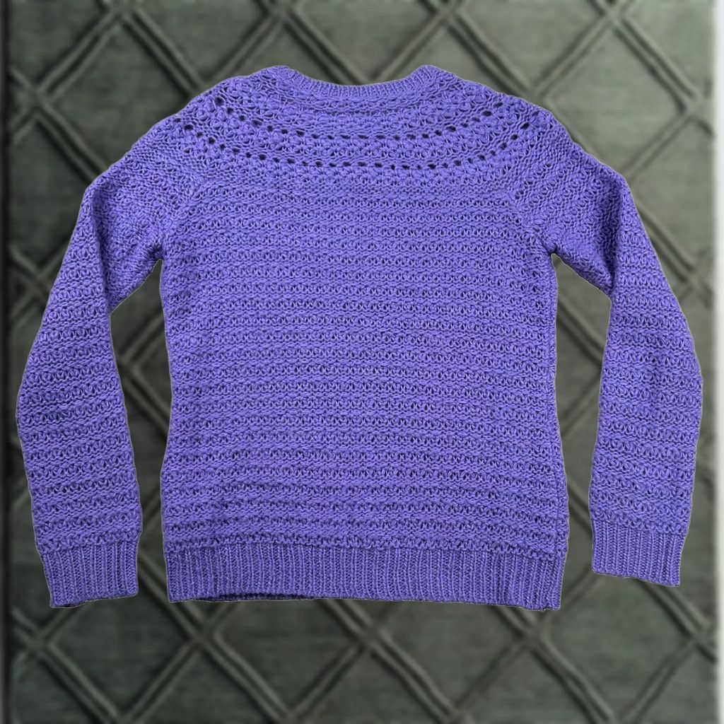 Ralph Lauren VINTAGE Lauren Ralph Lauren Sweater Womens L Alpaca Blend Lilac Lavender Fair Isle Crew Neck Pullover Size L / US 10 / IT 46 - 1 Thumbnail