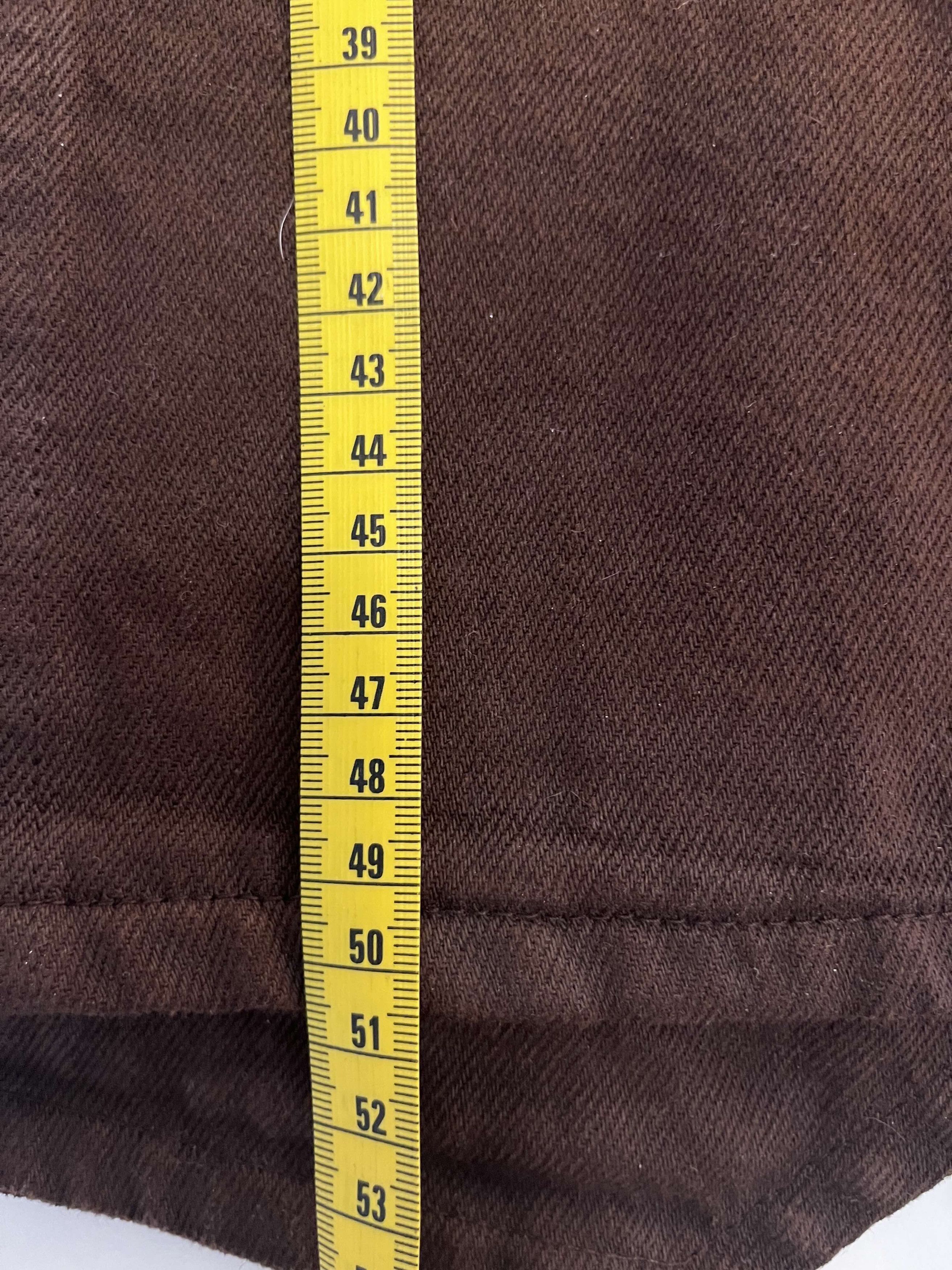 Other Carnan - Workwear Washed Brown Twill Vest Size 40R - 8 Thumbnail