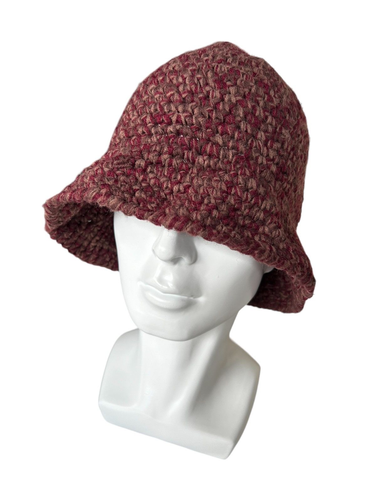 Japanese Brand Crochet knitted Bucket Hats Size ONE SIZE - 1 Thumbnail