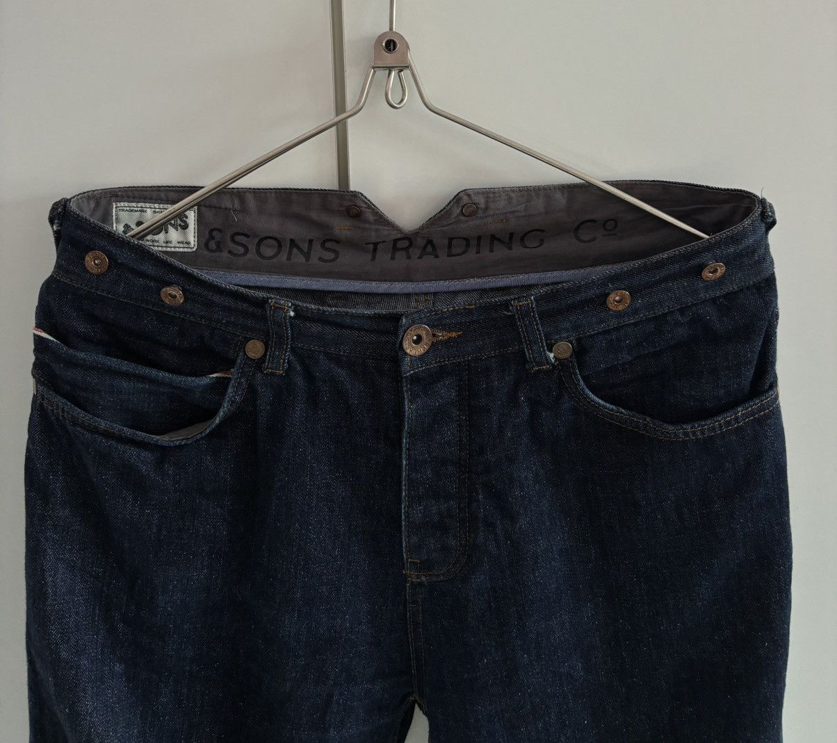 &SONS & SONS Denim Selvage Japanese Jeans Work Wear Engineered Size US 32 / EU 48 - 8 Thumbnail