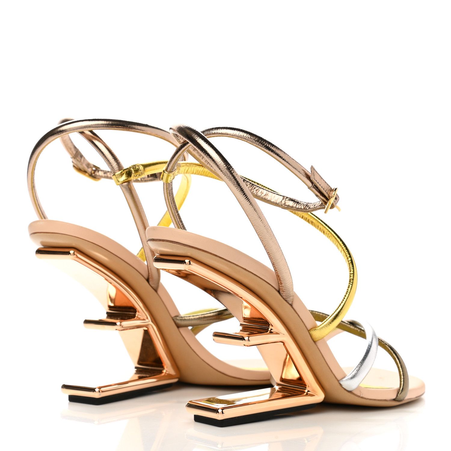 Fendi o1loc1c0824 Sandal in Golden Size US 8 / IT 38 - 3 Thumbnail