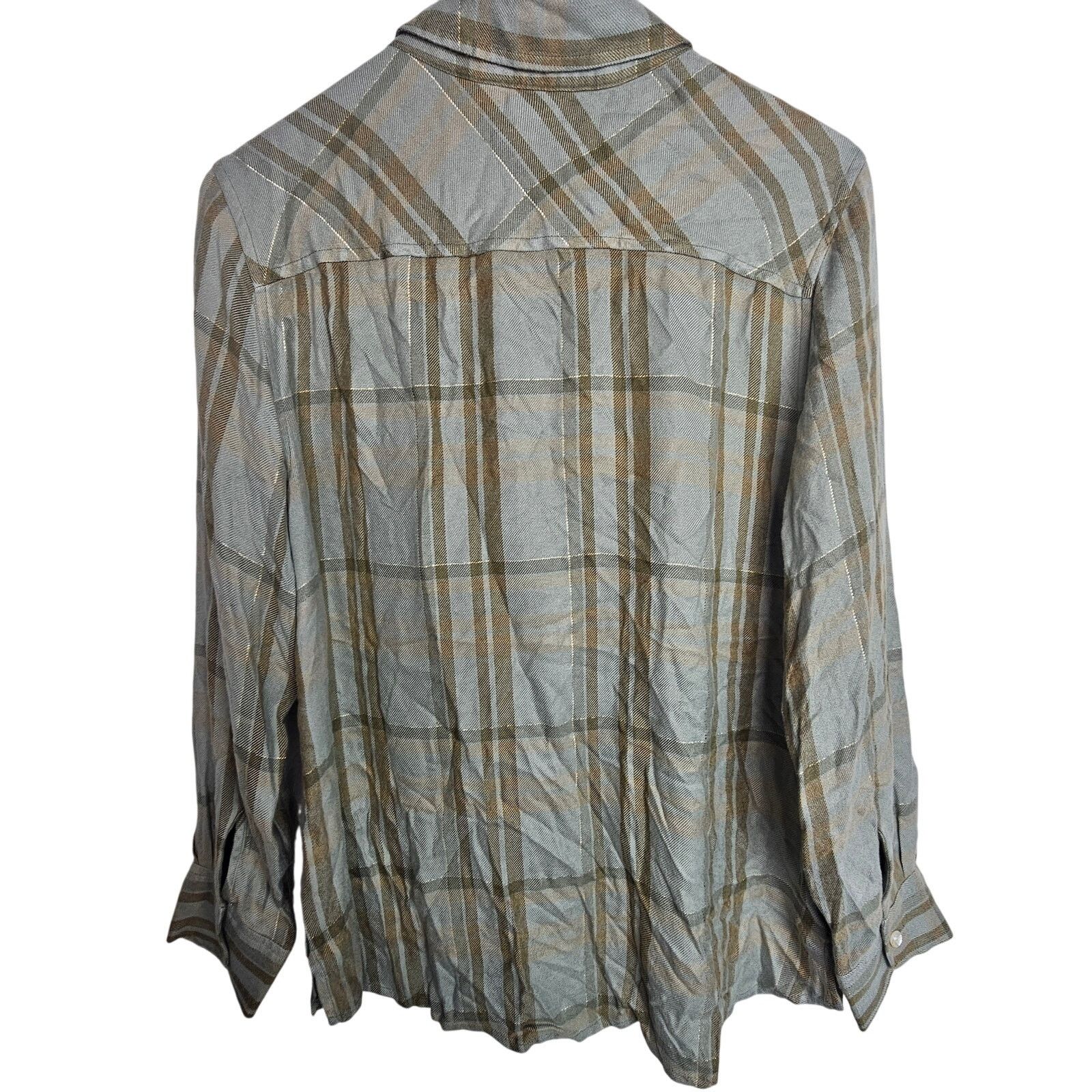 Tommy Bahama Tommy Bahama Seabed Sands Flannel Shirt Coastal Grandma Size S / US 4 / IT 40 - 9 Thumbnail