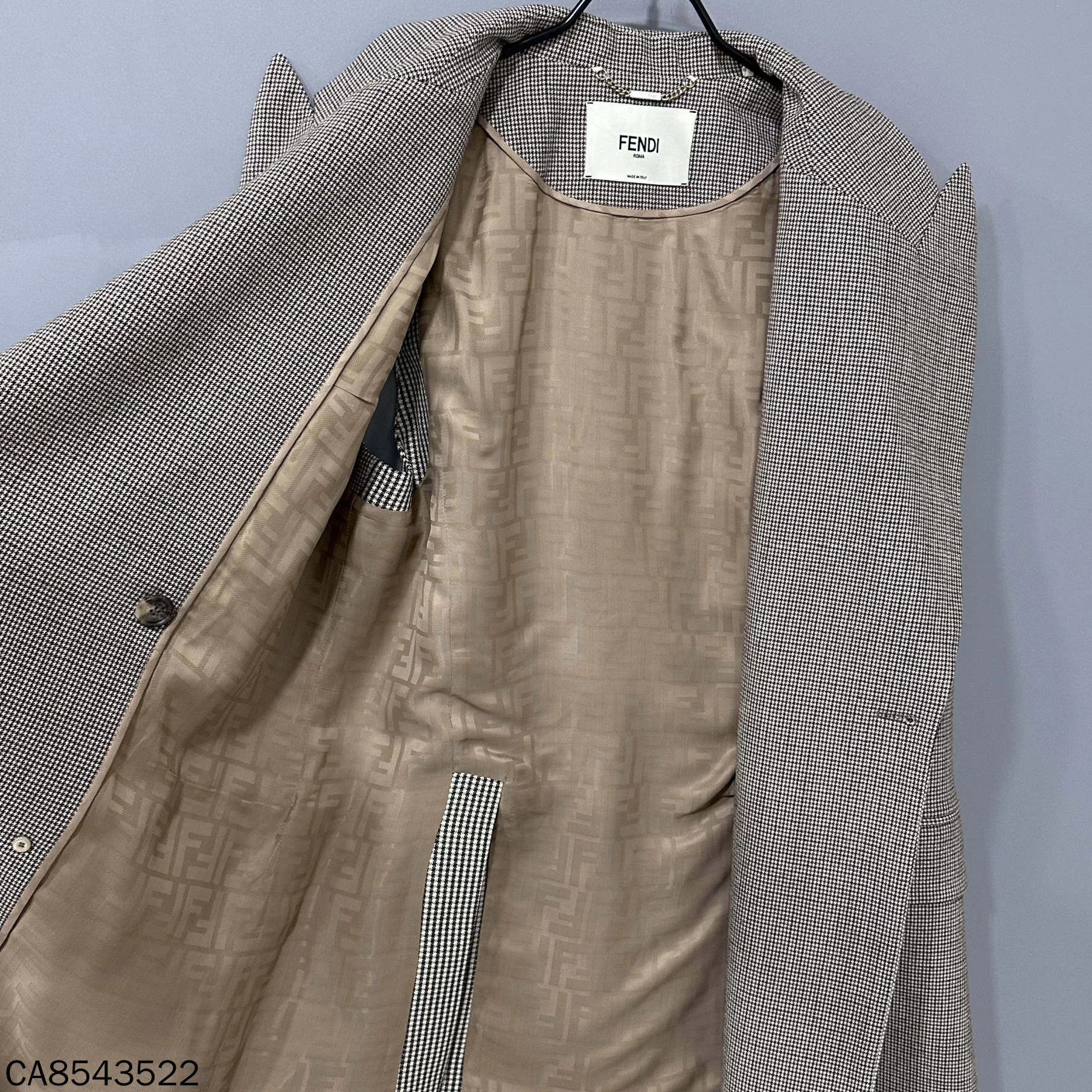 Fendi FENDI FW22 Plaid Removable Belt Layered Jacket 40 Size XL / US 12-14 / IT 48-50 - 8 Thumbnail