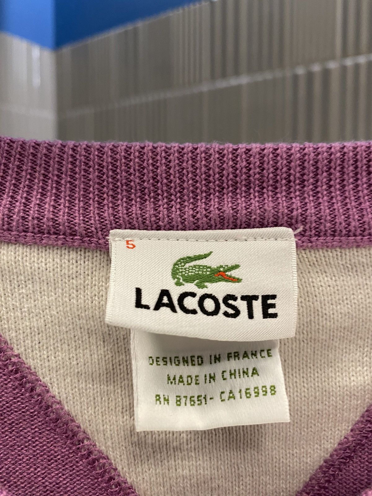 Lacoste Lacoste sweater size L / M Size US L / EU 52-54 / 3 - 3 Thumbnail