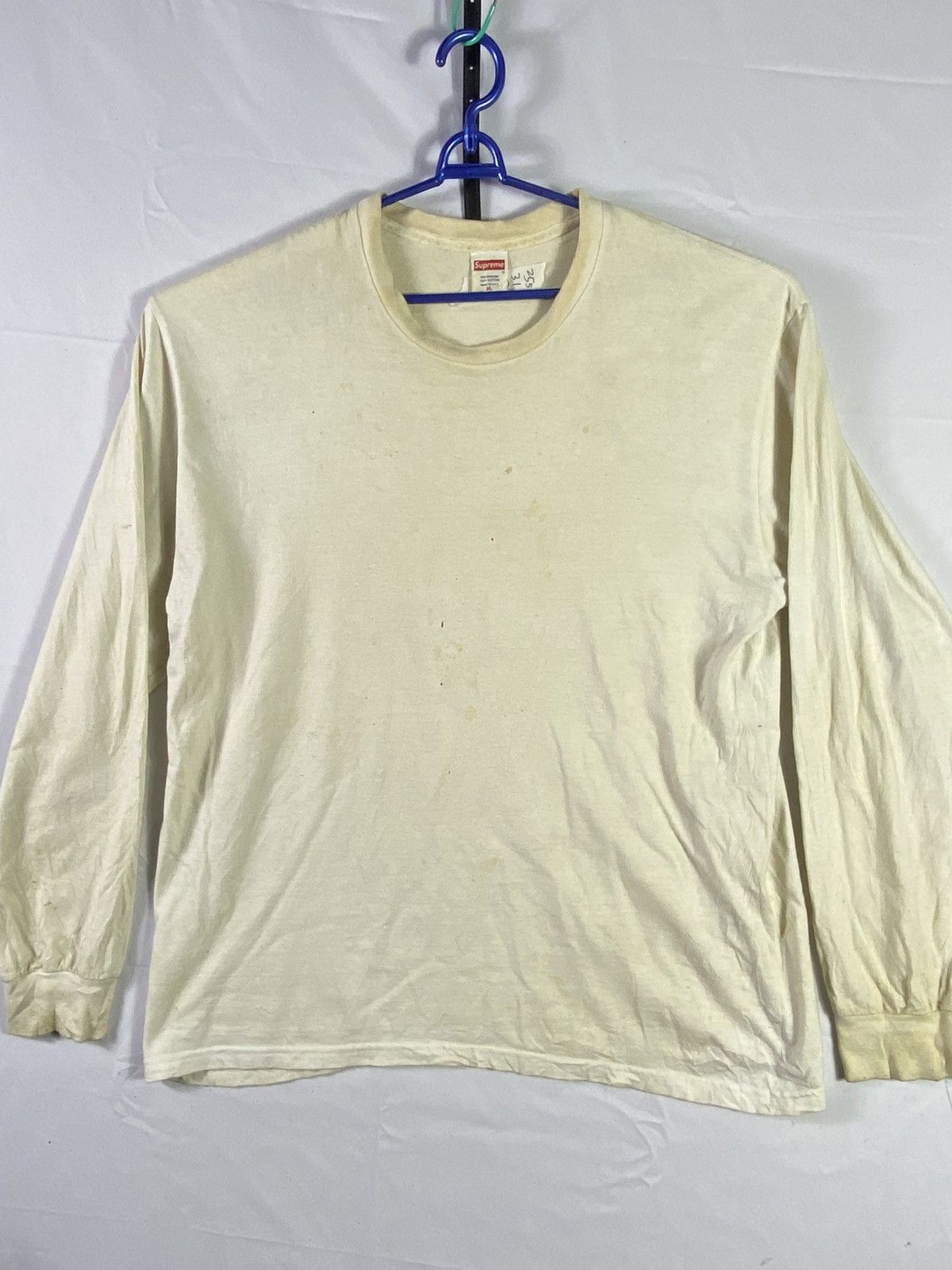 Supreme Supreme long sleeve plain distressed style size XL Size US XL / EU 56 / 4 - 2 Thumbnail