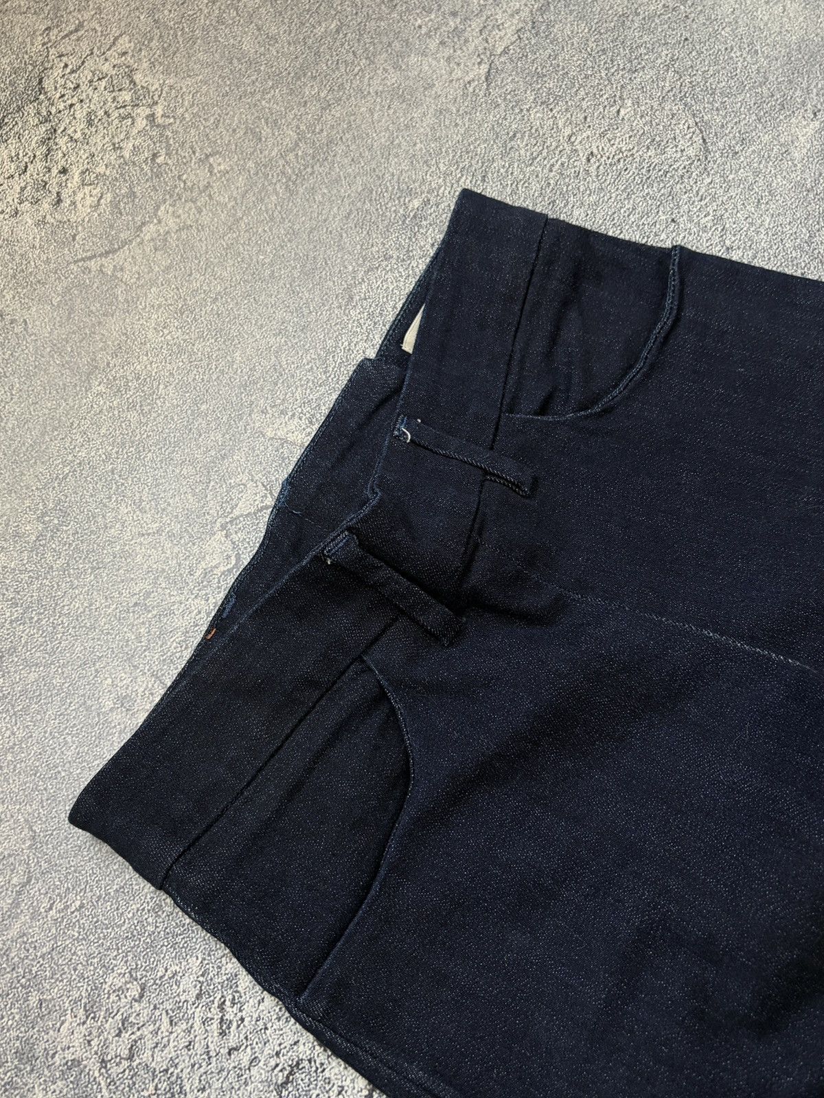 Acne Studios Acne Studios Skin Rinse Dark Blue Indigo Back Zip Jeans 27 Size 27" / US 4 / IT 40 - 8 Thumbnail