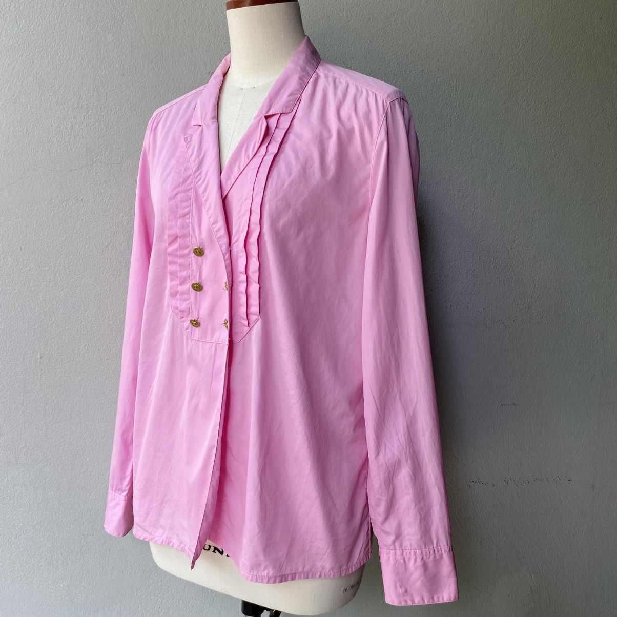 Chanel CHANEL Sweet Blossom Pink Chanel Blouse Size L / US 10 / IT 46 - 4 Thumbnail