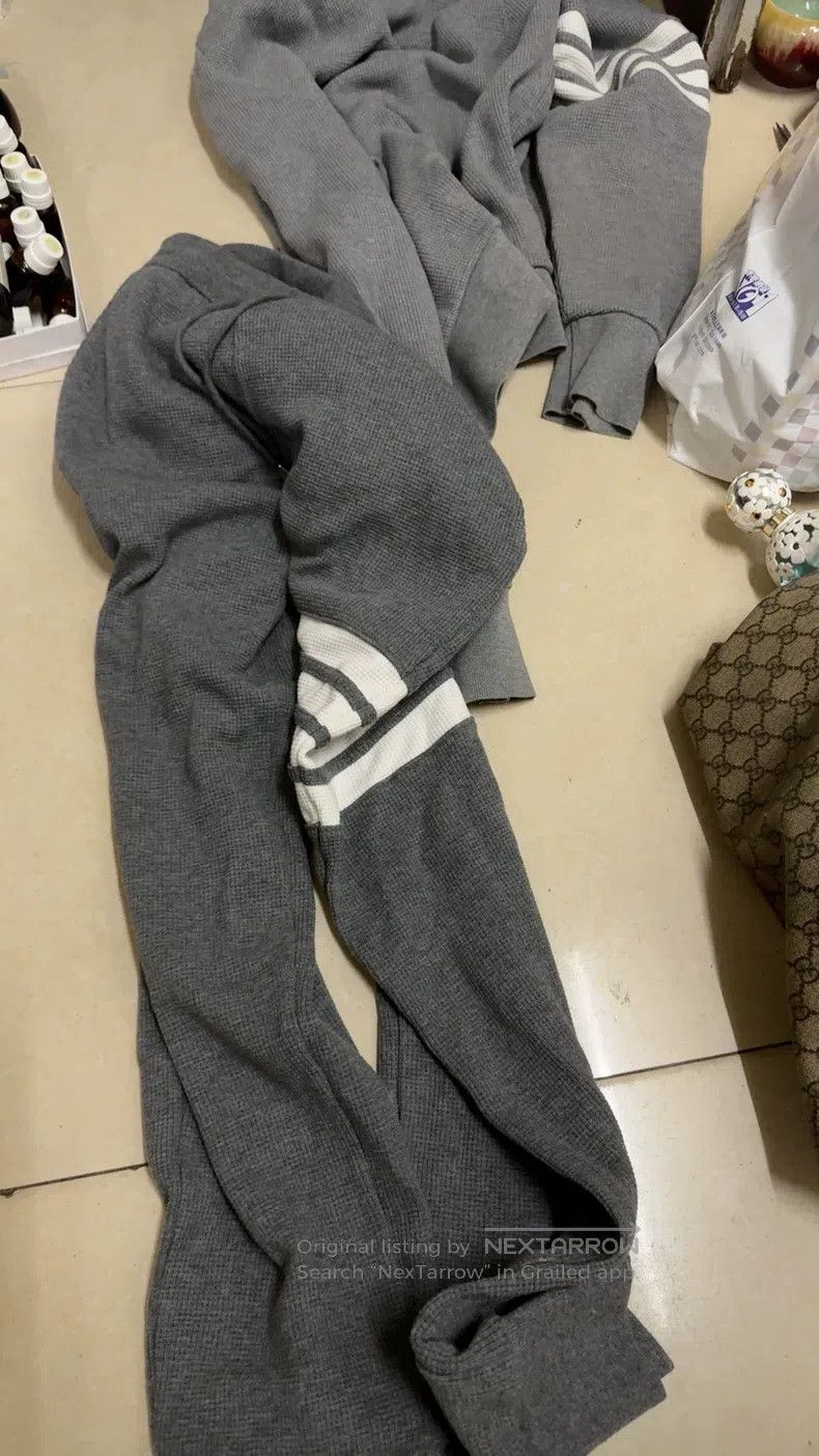 Thom Browne Thom Browne size 3 Gray hoodie and pants set Size US 42 / EU 58 - 1 Thumbnail