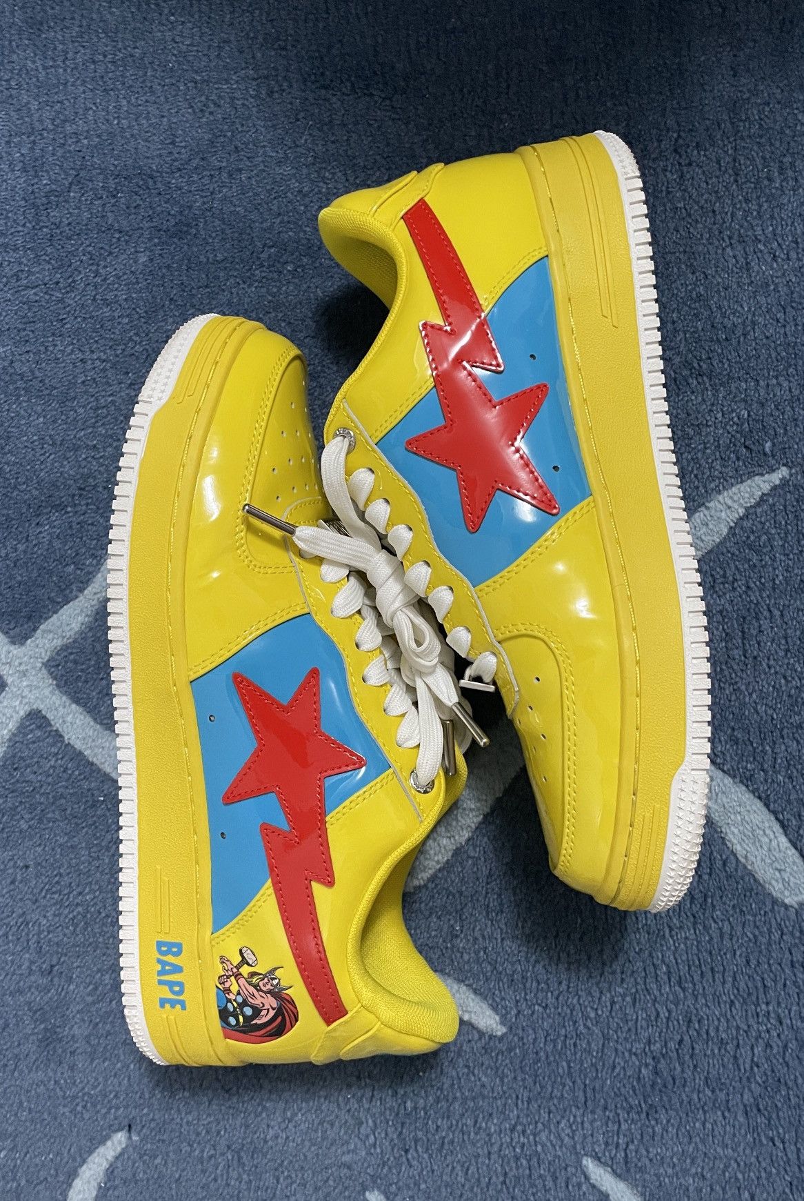 Bape × Marvel Comics A Bathing Ape Bape Sta Marvel Comics Thor (2022) Size US 9.5 / EU 42-43 - 2 Thumbnail