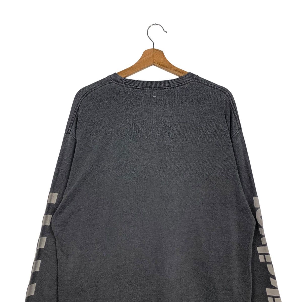 Quiksilver QUIKSILVER Sleeve Big Logo Faded Gray Sweatshirt #1901-C83 Size US M / EU 48-50 / 2 - 8 Thumbnail