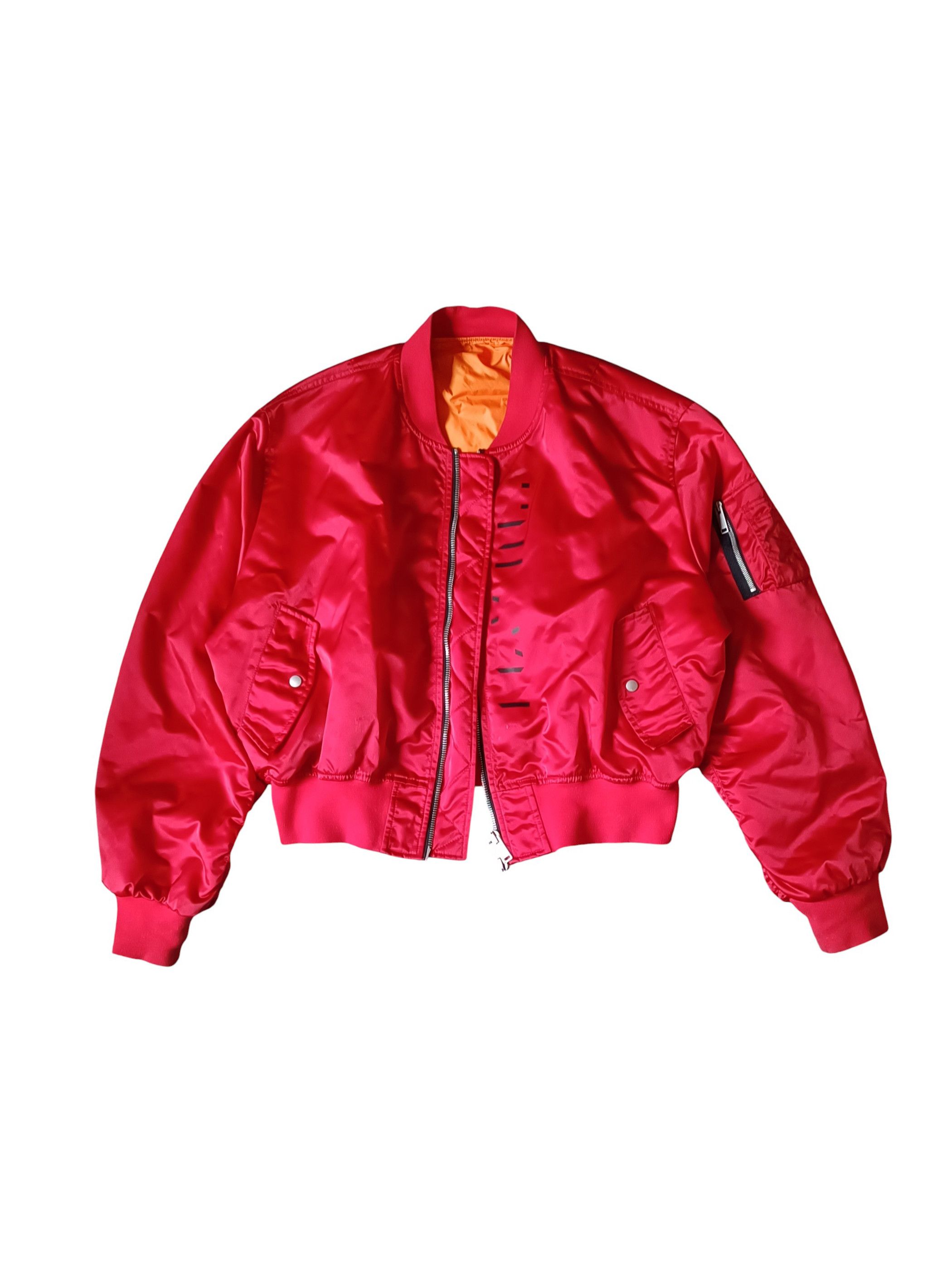 Ben Taverniti Unravel Project Explicit Content Red Bomber Jacket Size US M / EU 48-50 / 2 - 3 Thumbnail