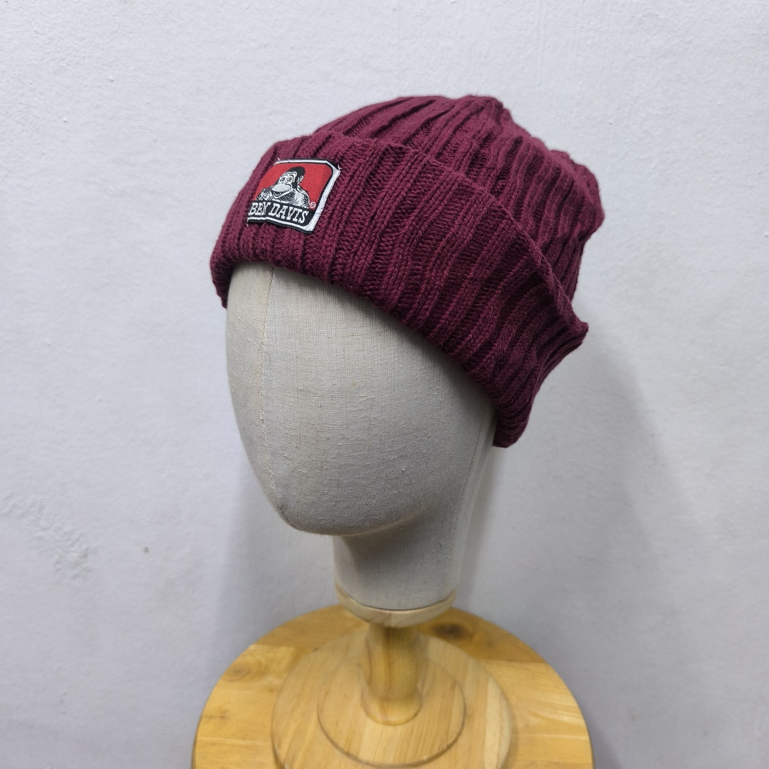 Ben Davis 💥 Ben davis iconic logo patch beanie hat Size ONE SIZE - 2 Thumbnail