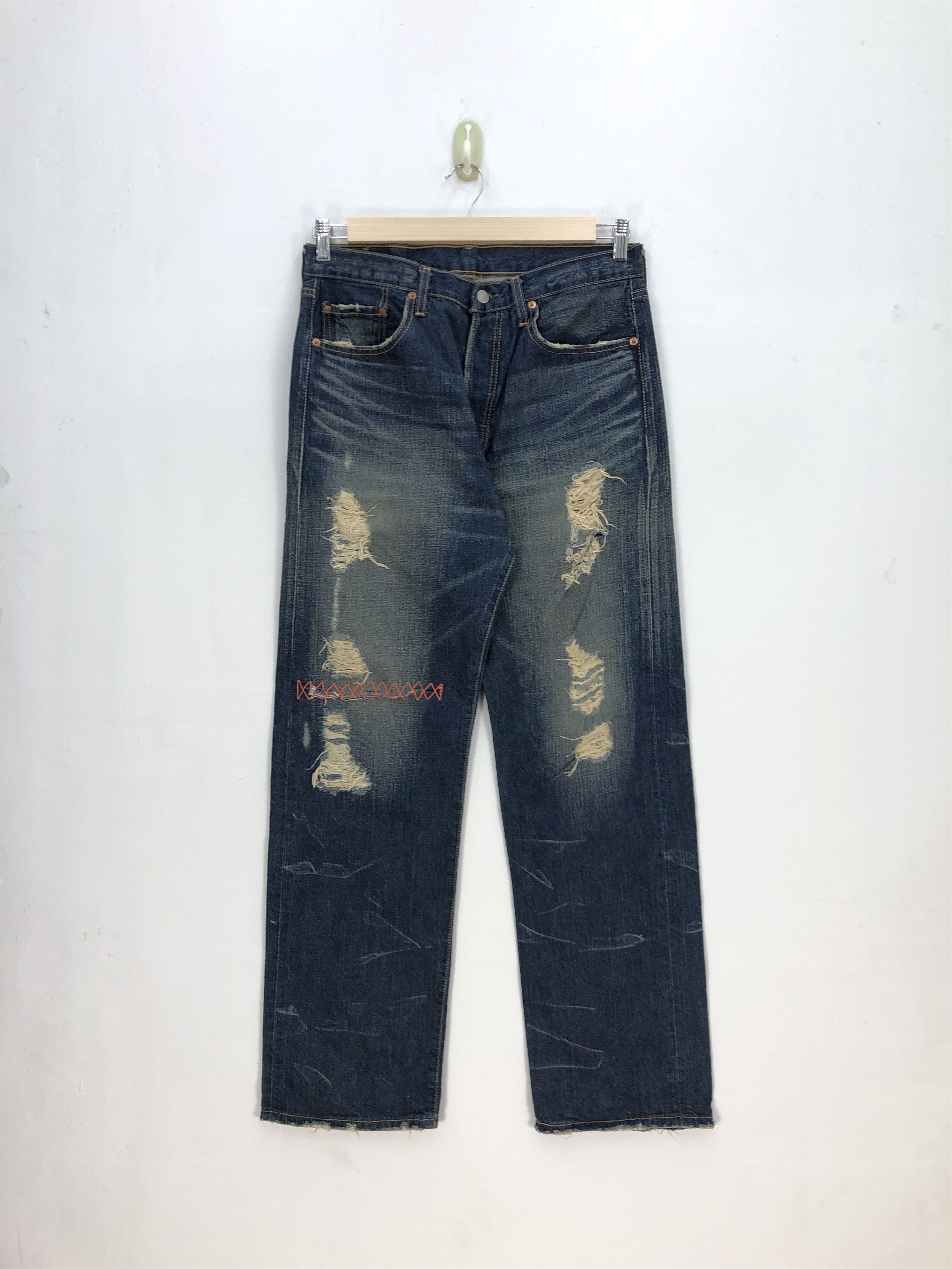 Levi's Vintage Levis 501 Jeans Levi's 501 Distressed Denim Pants Size US 32 / EU 48 - 1 Thumbnail