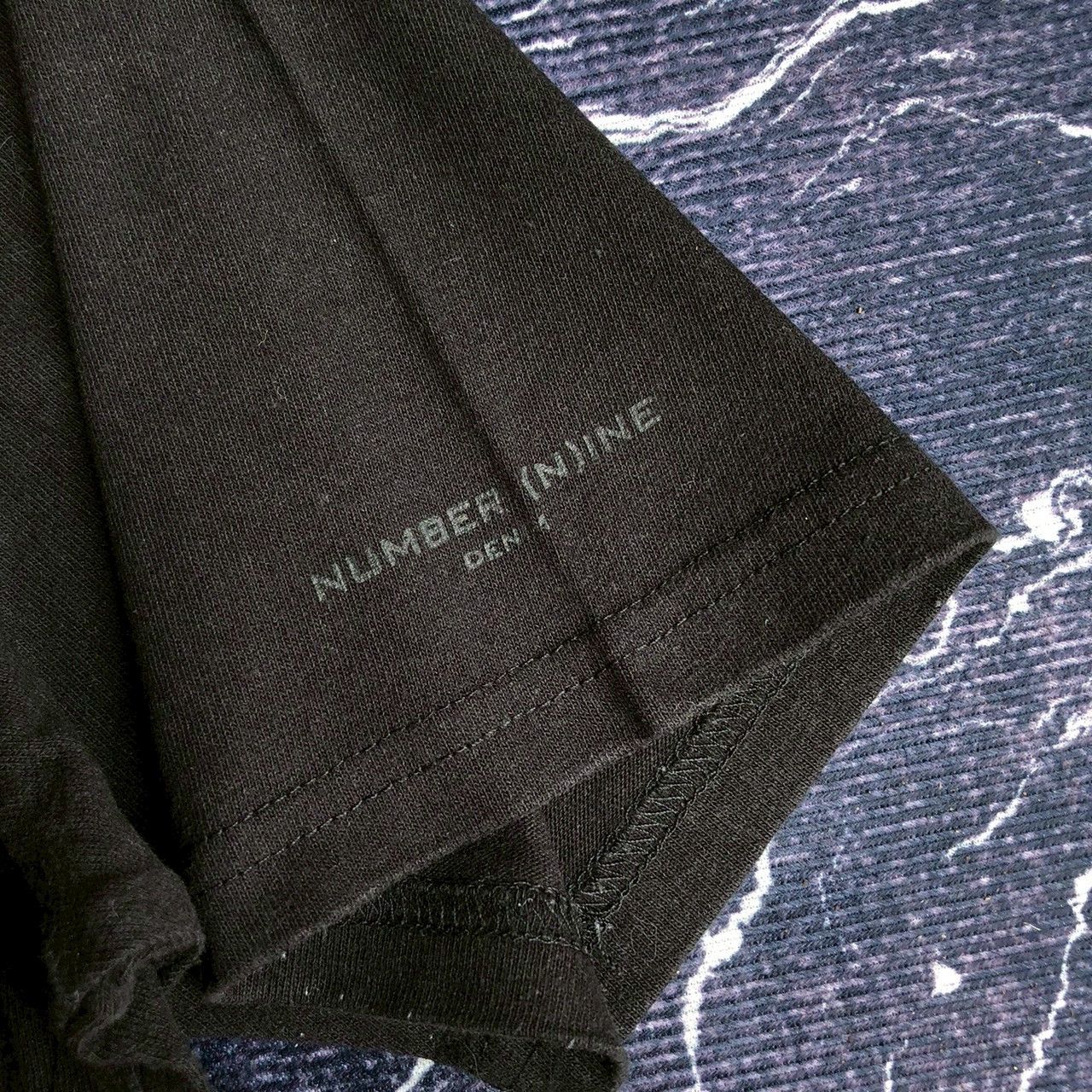 Number (N)ine Vintage NUMBER (N)INE Denim Logo Tee — Treble Clef Era Size US L / EU 52-54 / 3 - 3 Thumbnail