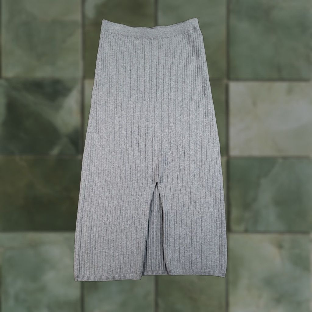 Free People VINTAGE Free People Skirt Womens Large Gray Long Midi Elastic Waist Casual 90s Size 36" / US 14 / IT 50 - 1 Thumbnail