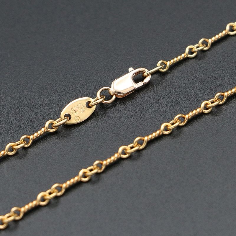 image of Chrome Hearts 22K Twist Chain in Gold, Men's