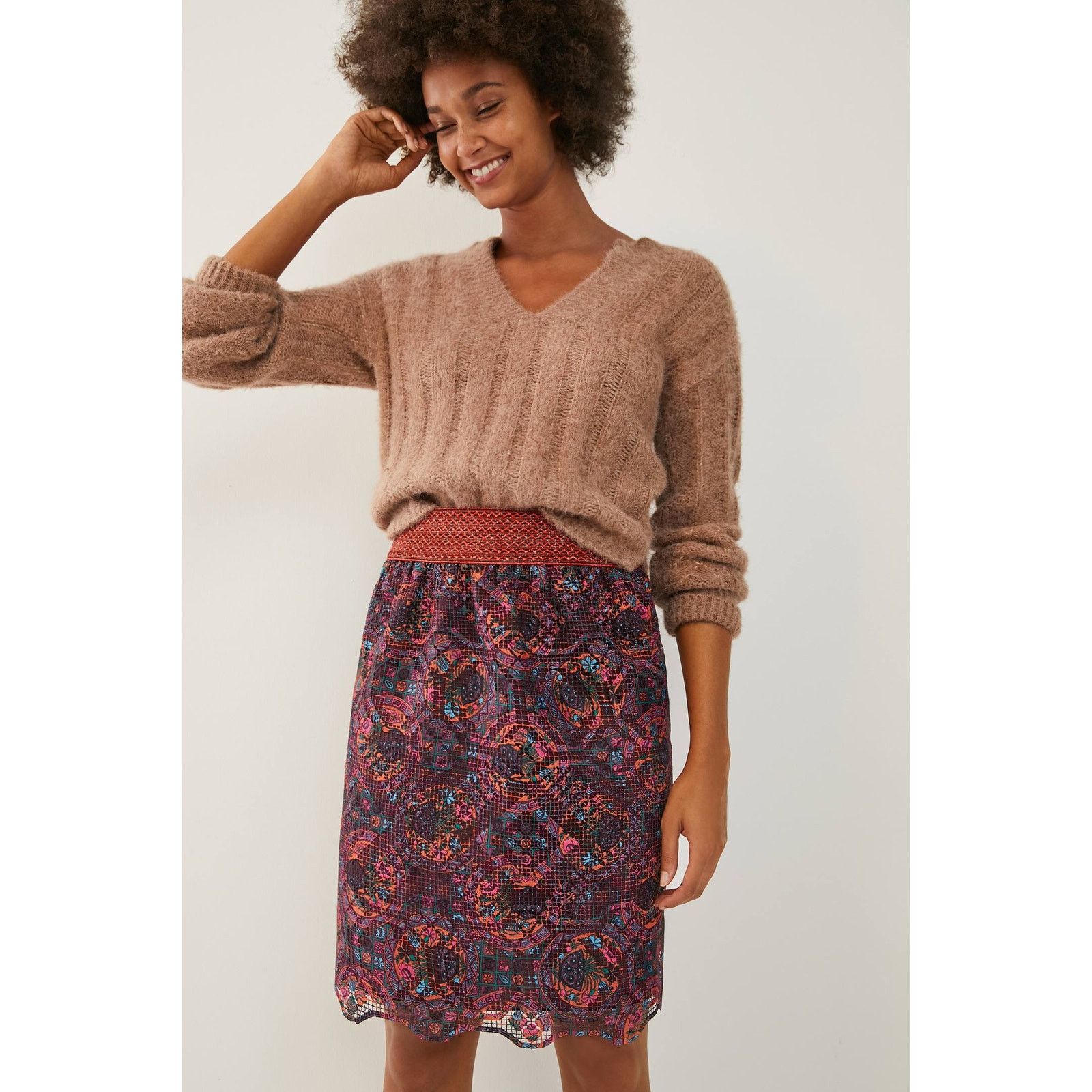 Anthropologie New Anthropologie Anna Sui Katya Lace Mini Skirt XS $297 Size 26" / US 2 / IT 38 - 1 Thumbnail