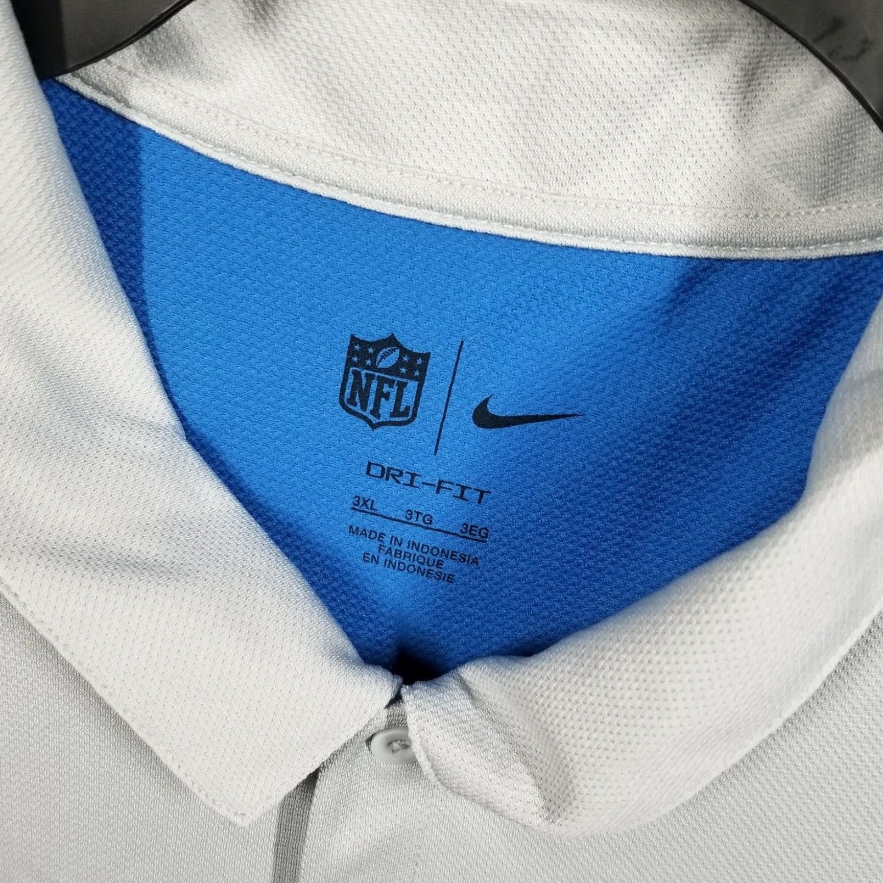 Nike Nike Golf Polo Shirt Adult 3XL Detroit Lions Dri-Fit Multicolor Short Sleeve Button Collar Sportswear Mens Size US XXL / EU 58 / 5 - 3 Thumbnail
