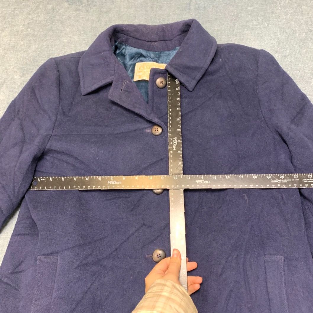 Pendleton VTG Pendleton Coat Womens Purple Wool Single Breasted Belted Lined Size L / US 10 / IT 46 - 5 Thumbnail