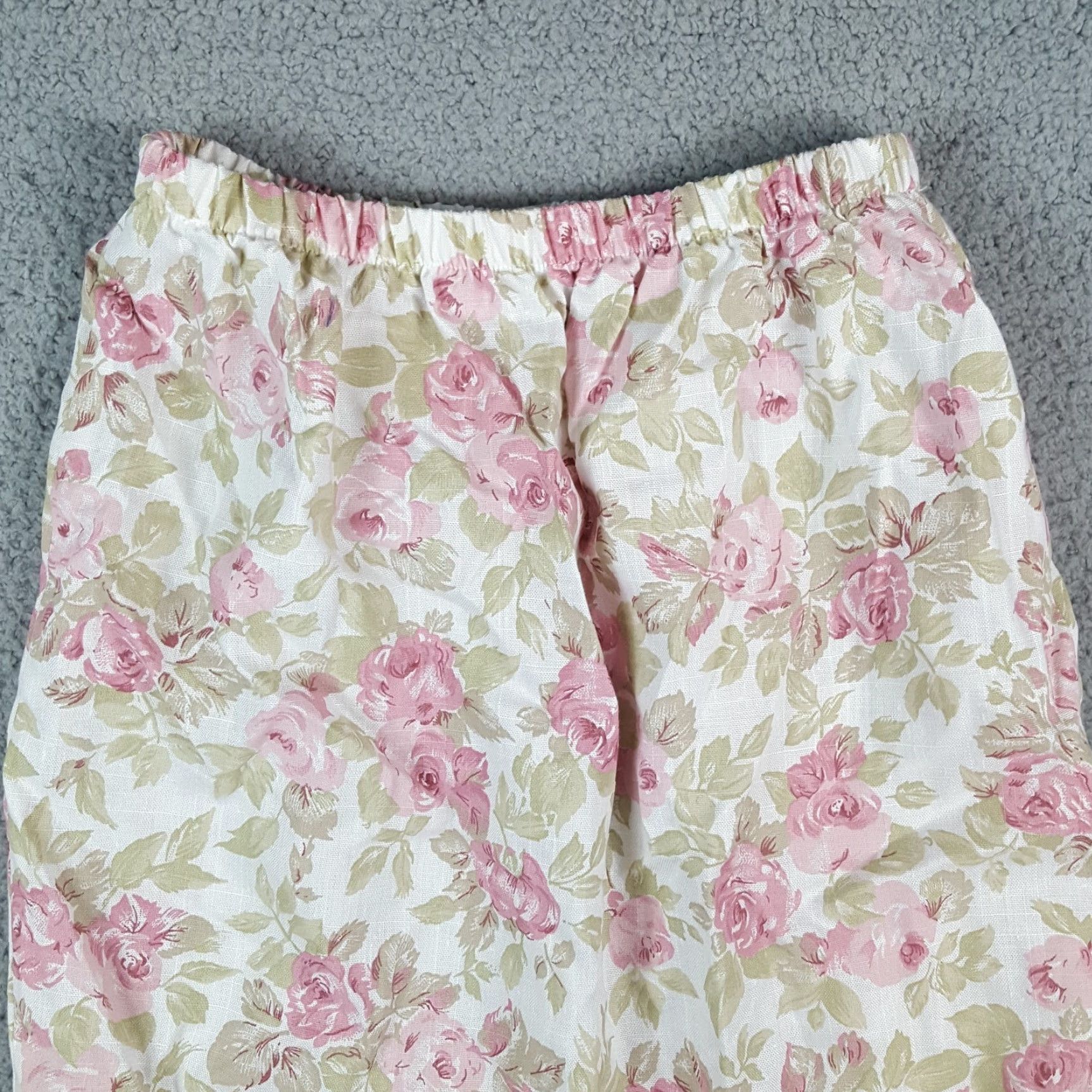 Vintage Vintage 80s Pink Flower Stretch Waist Pencil Straight Womens 8 Floral Skirt Size 30" / US 8 / IT 44 - 2 Thumbnail