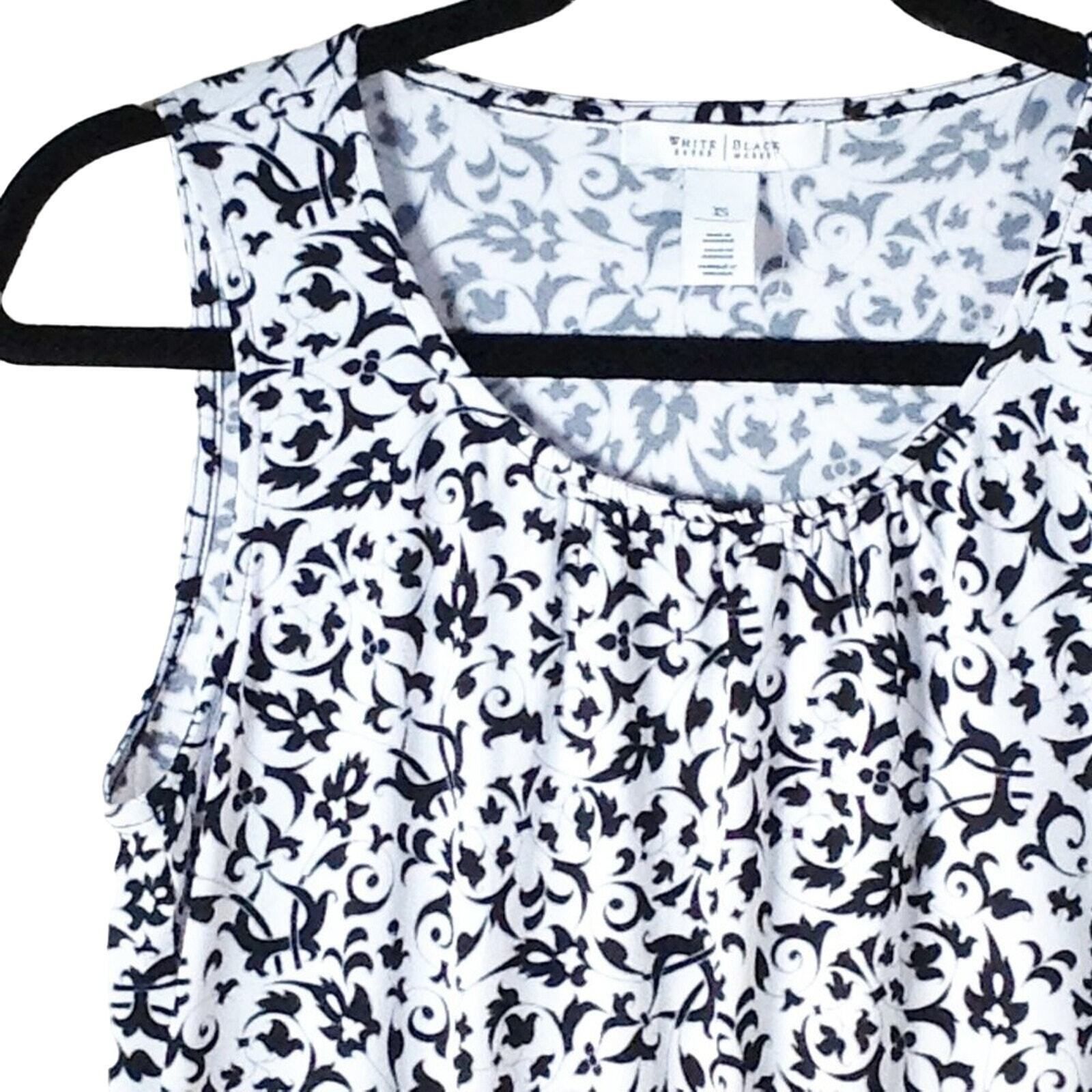 White House Black Market White House Black Market Women's Sleeveless Tunic Top XS Pai Size XS / US 0-2 / IT 36-38 - 2 Thumbnail
