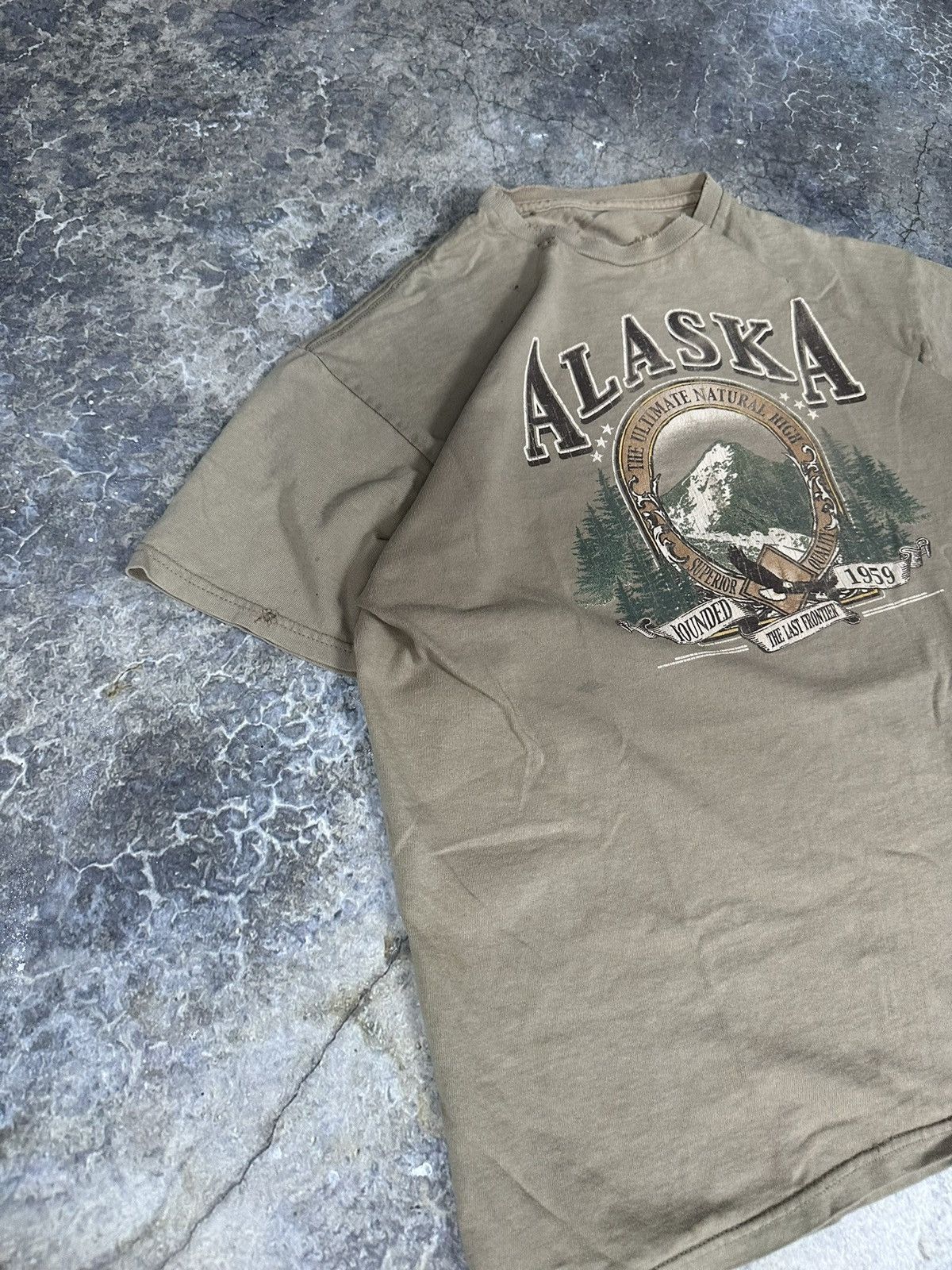 Vintage Vintage Alaska State Thrashed Tee Size US L / EU 52-54 / 3 - 5 Thumbnail