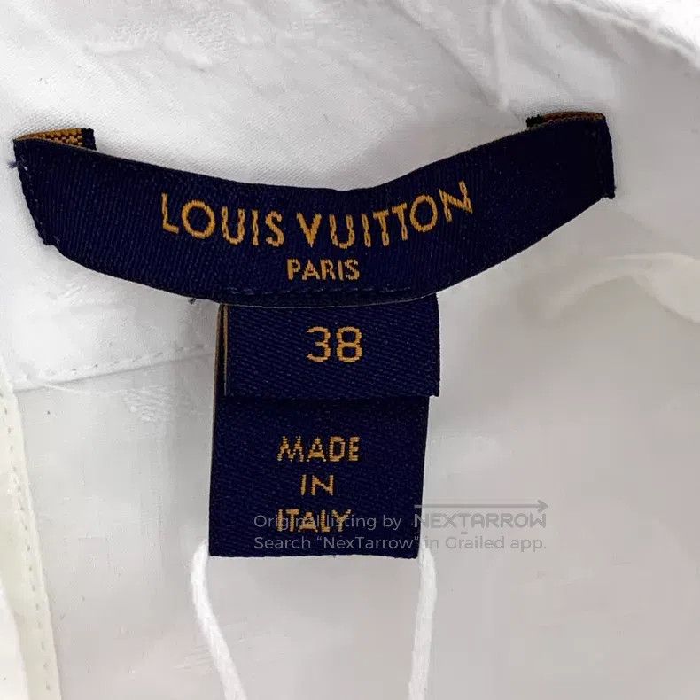 Louis Vuitton Louis Vuitton White logo jacquard full-print cotton crew n Size XS / US 0-2 / IT 36-38 - 6 Thumbnail