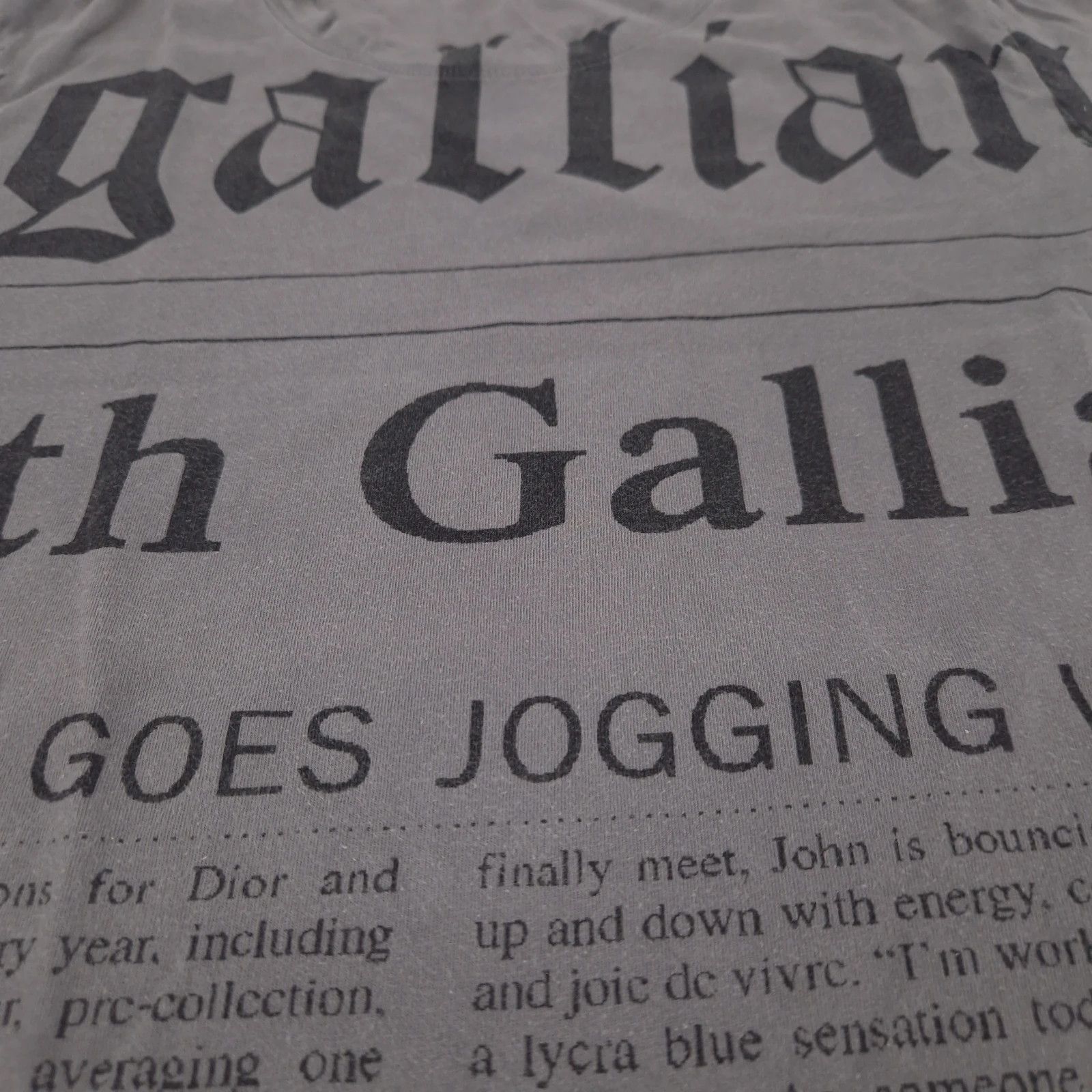 John Galliano John Galliano Gazette Archival Slim Fit Tee Swag Y2K Size US M / EU 48-50 / 2 - 4 Thumbnail