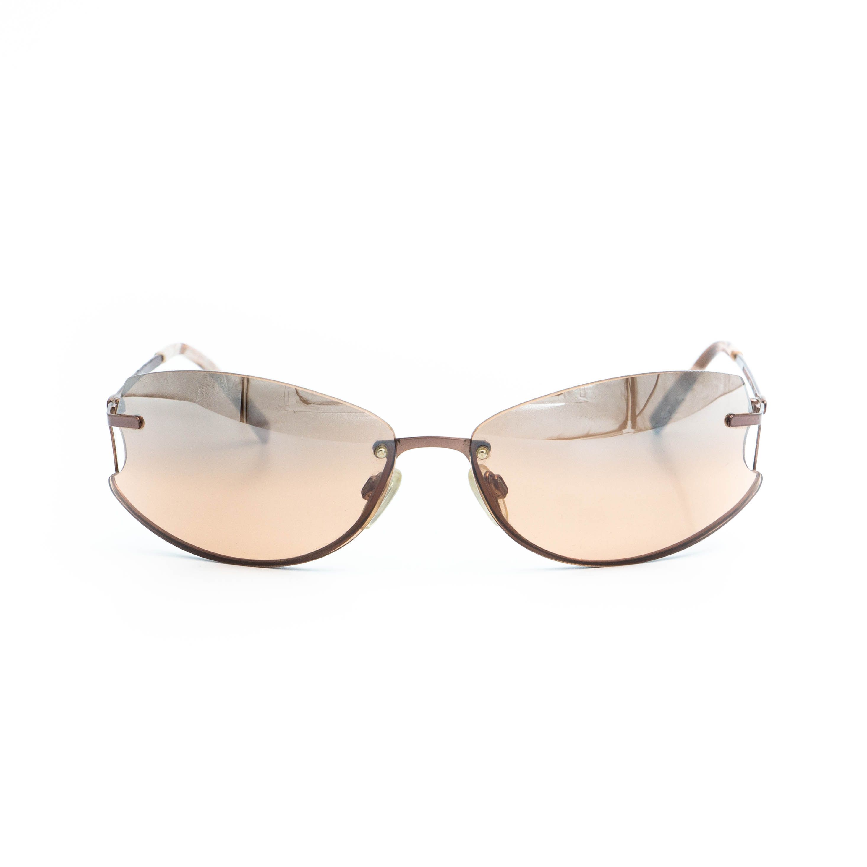 Safilo Armata Di Mare Adm S615 Rimless Brown Sunglasses Size ONE SIZE - 2 Thumbnail