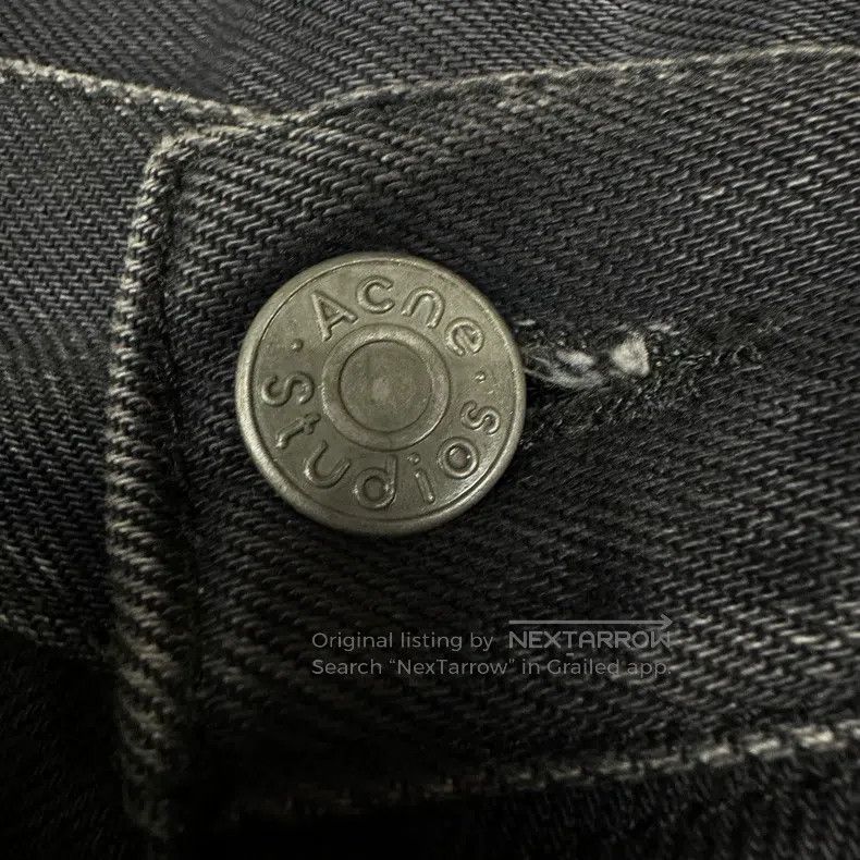 Acne Studios Acne Studios Grey Denim Long Pants Size 29" - 3 Thumbnail