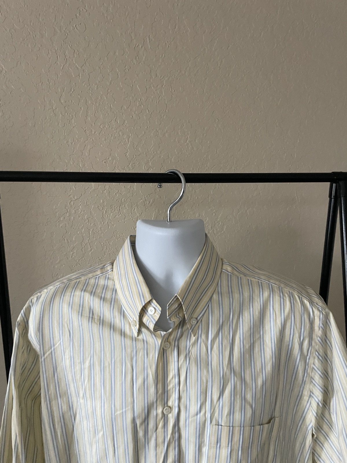 Loro Piana Striped Button down 100% cotton shirt Size US XL / EU 56 / 4 - 8 Thumbnail
