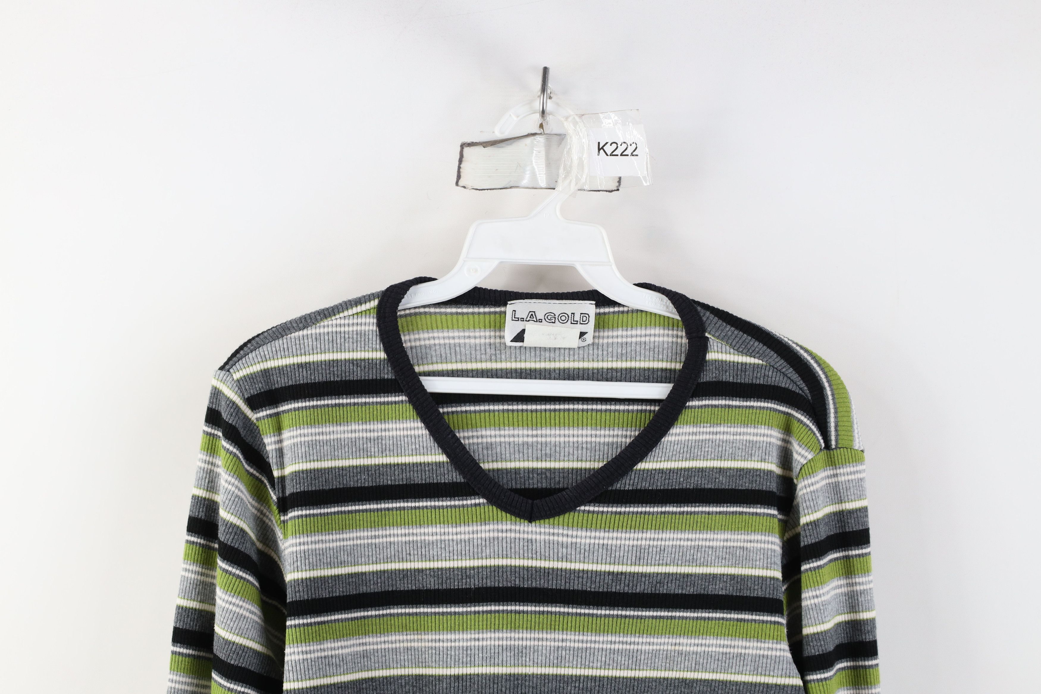 Vintage Vintage 90s Y2K Babydoll Knit Bella Long Sleeve T-Shirt USA Size L / US 10 / IT 46 - 2 Thumbnail