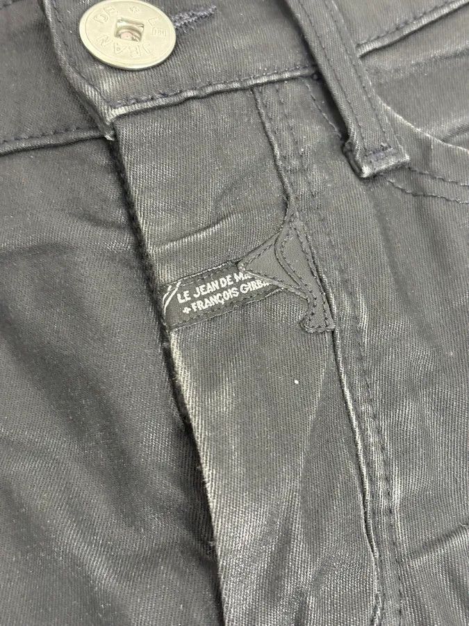 Marithe + Francois Girbaud FW2013 Marithé + François Girbaud Black Waxed Denim Jeans Size US 30 / EU 46 - 11 Thumbnail