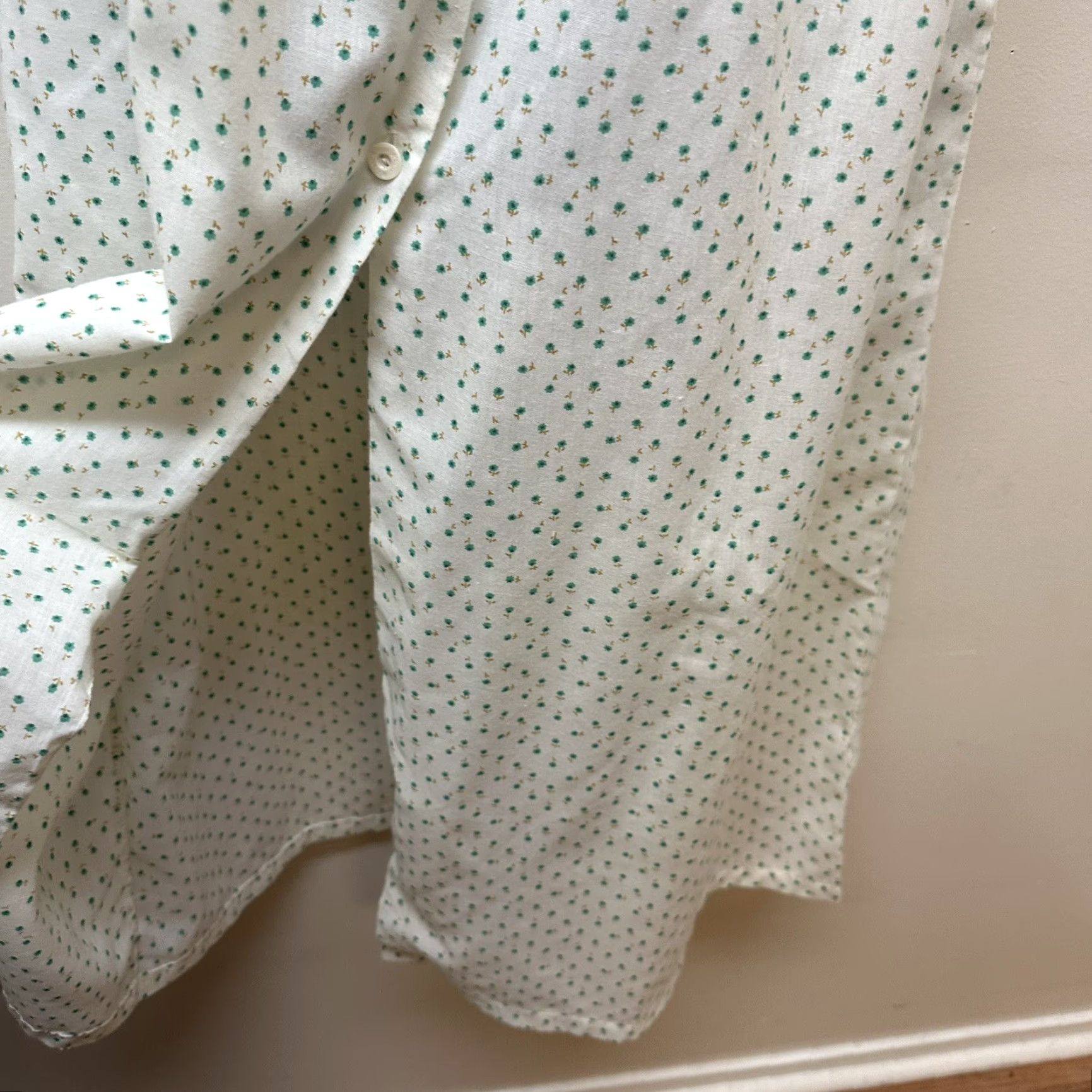 Vintage VINTAGE Dainty Floral Cotton House Dress Nightgown Button Front Embroidered M Leslies Shirt/ Dress? Size M / US 6-8 / IT 42-44 - 5 Thumbnail