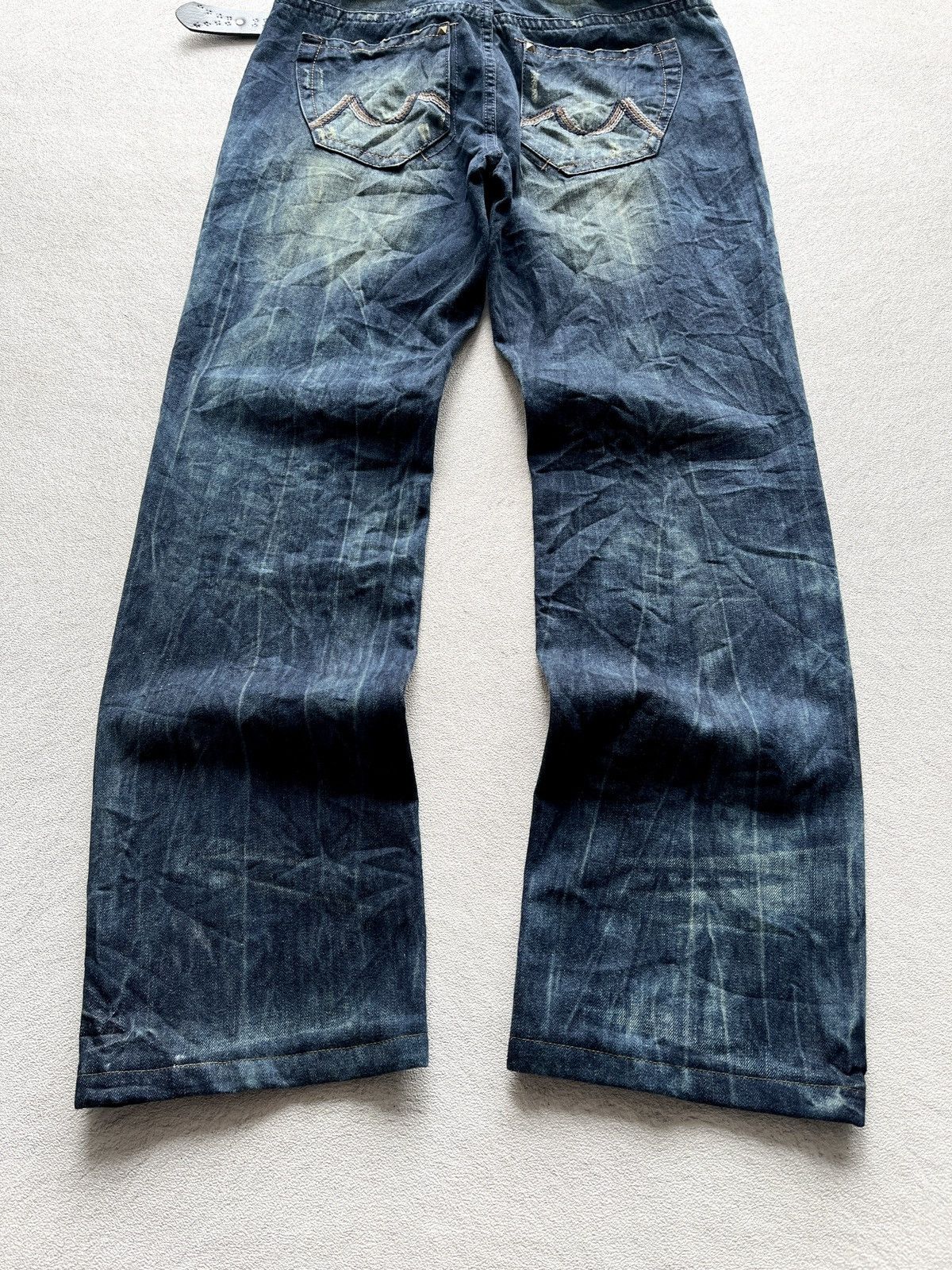 2000s Bluemisty Mudwash Faded Wide Jeans