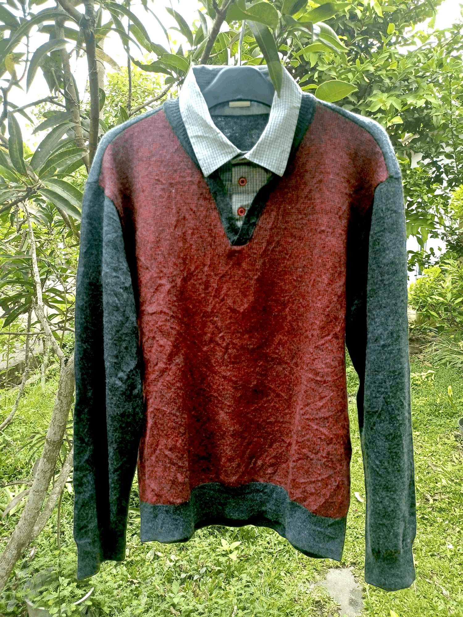 Japanese Brand Double Layer Parkland Light Knit Wear Size US L / EU 52-54 / 3 - 15 Thumbnail