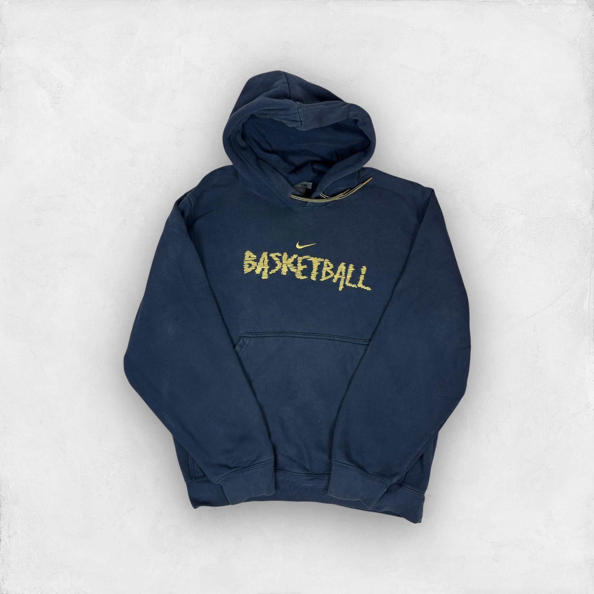 Nike × Vintage Nike Men Blue Cotton Basketball Swoosh Pullover Hoodie Small Size US S / EU 44-46 / 1 - 1 Thumbnail