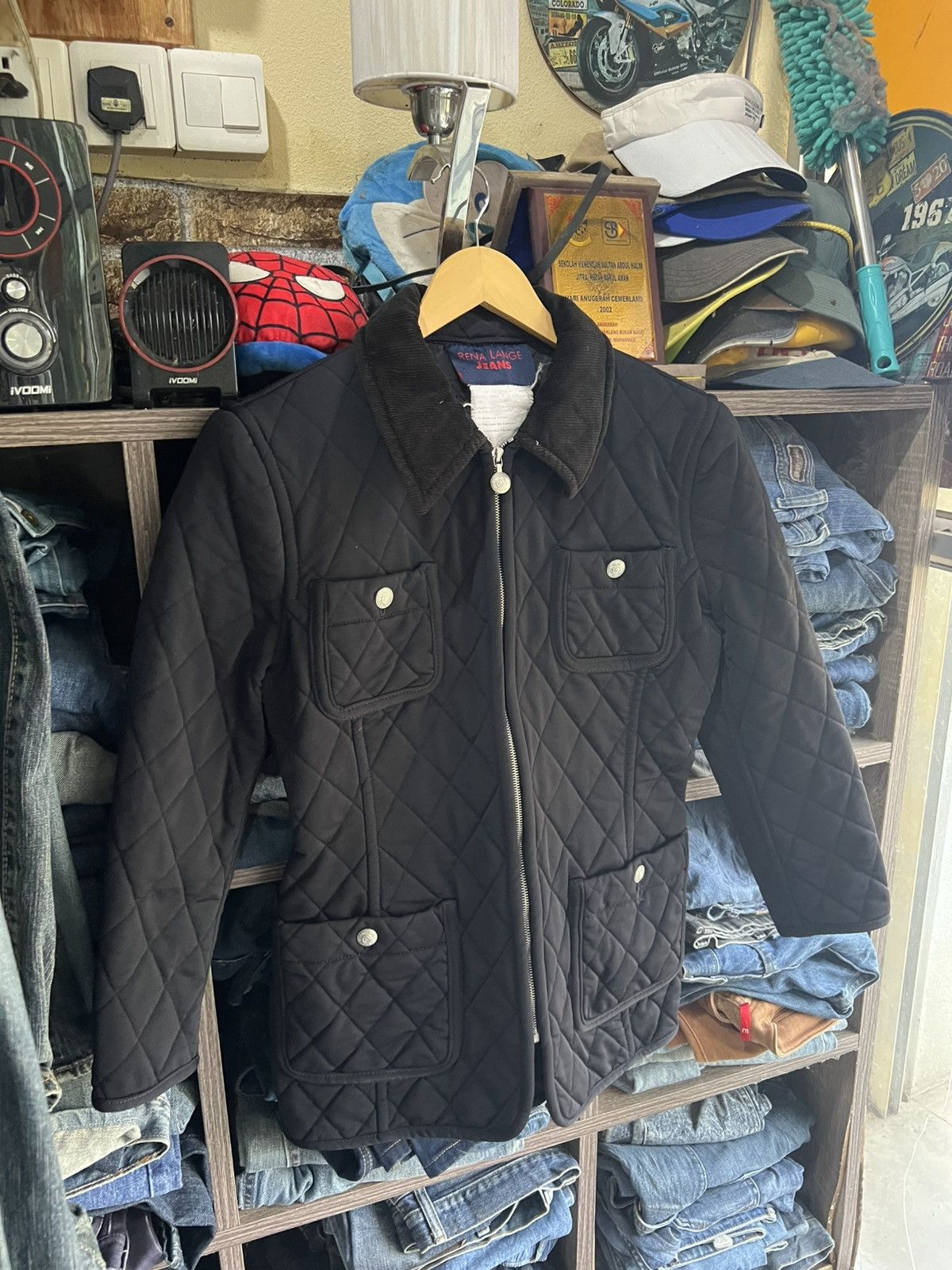 Other 🔥Rena Lange Jeans 4 Pockets Quilted Jacket Size S / US 4 / IT 40 - 8 Thumbnail