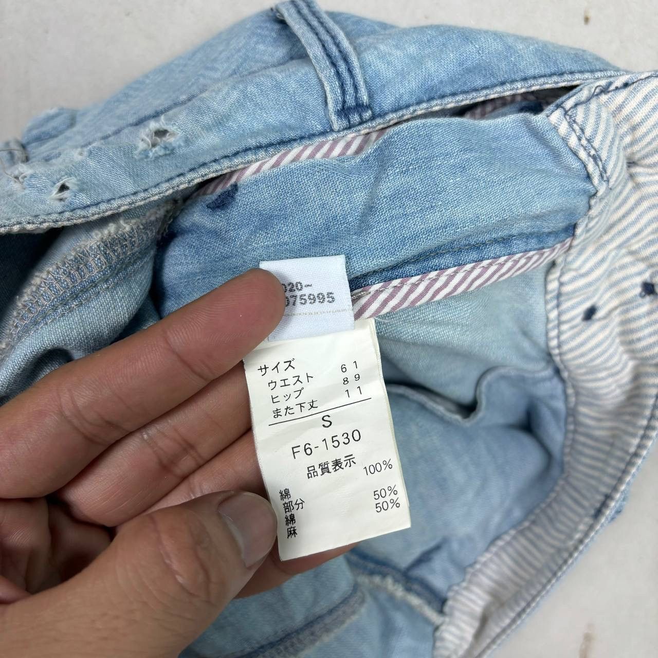 Marithe + Francois Girbaud Vtg Girbaud Distressed Denim Shorts M+FG Japan Takaya Shoji Size 30" / US 8 / IT 44 - 9 Thumbnail