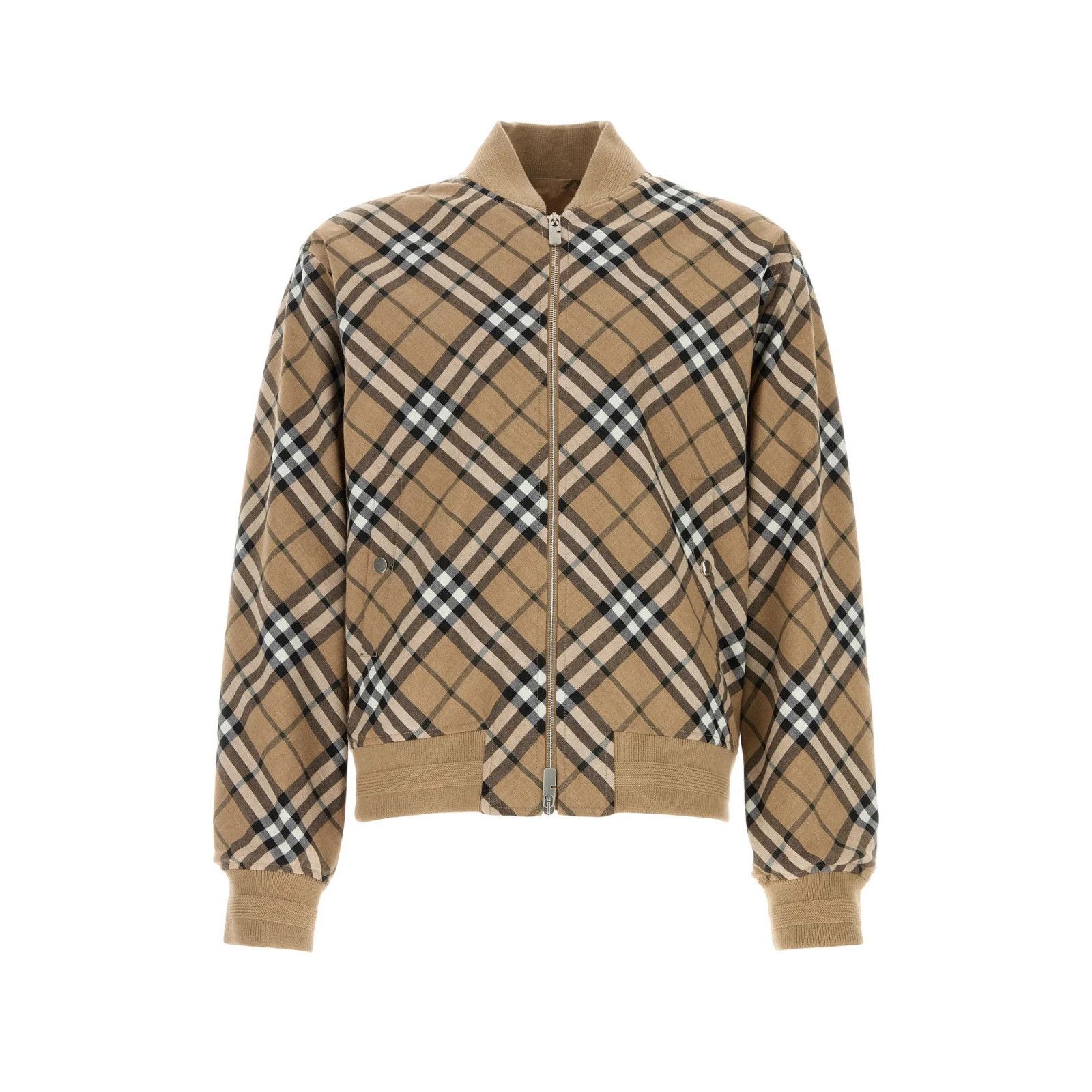 BURBERRY Embroidered Polyester Blend Bomber Jacket New And A