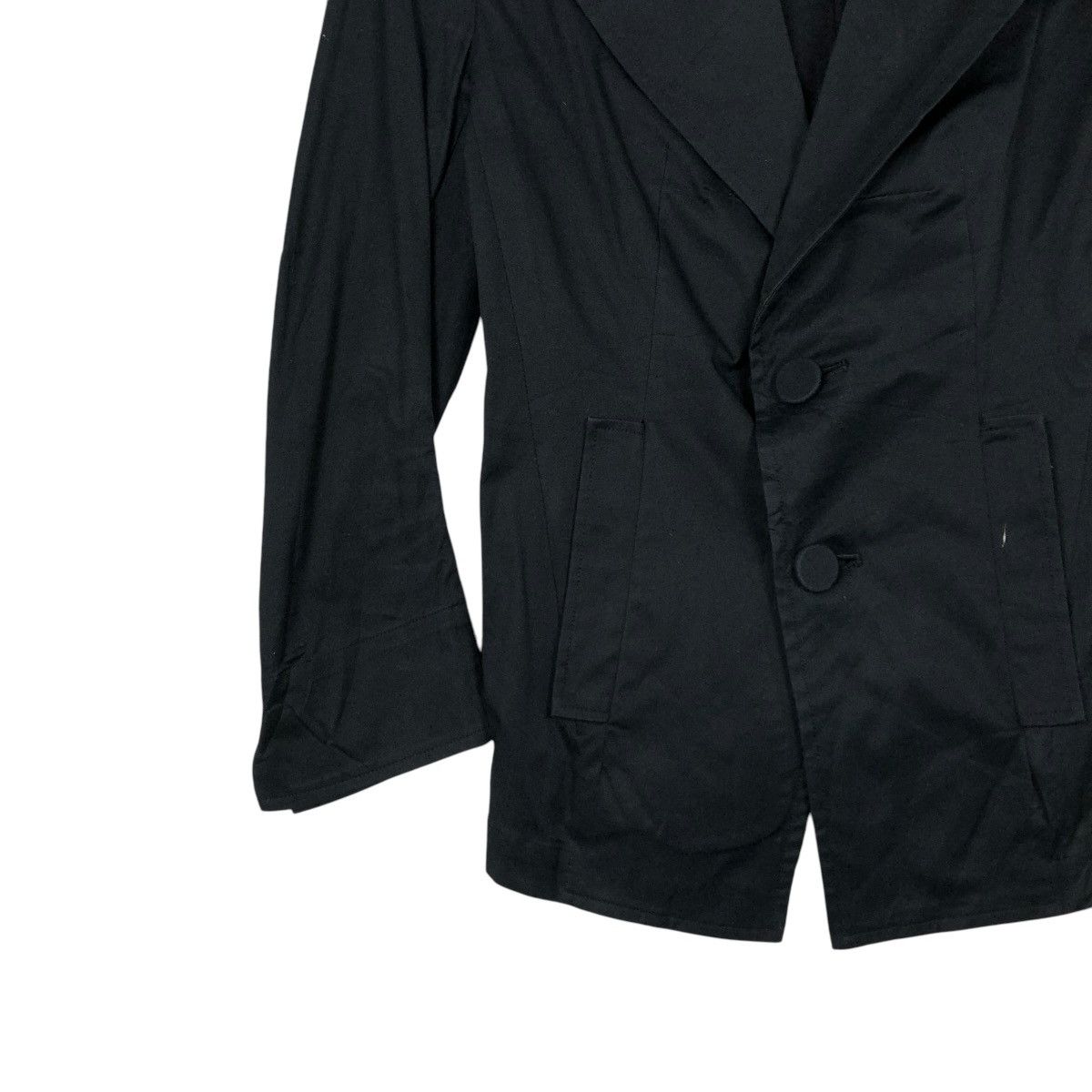 Yohji Yamamoto 🔥CROPPED COATS JACKET YOHJI YAMAMOTO RICH BLACK Size XS / US 0-2 / IT 36-38 - 5 Thumbnail