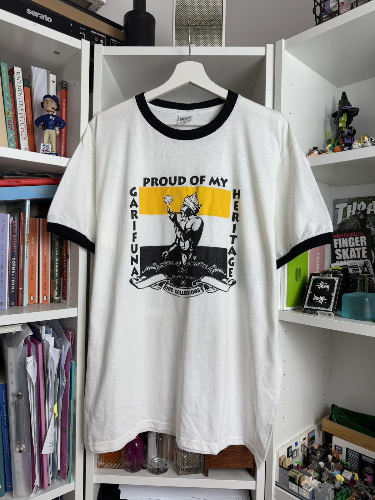 Anvil × Vintage Vintage 90s Anvil Proud of my Heritage t-shirt L smoke ganja Size US L / EU 52-54 / 3 - 1 Thumbnail