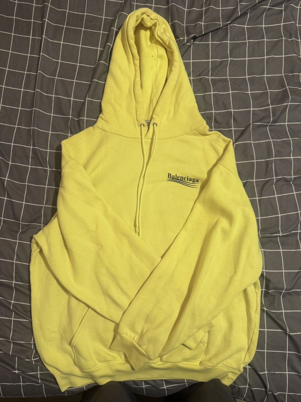 Balenciaga Balenciaga Hoodie - Lime Green Size US S / EU 44-46 / 1 - 1 Thumbnail