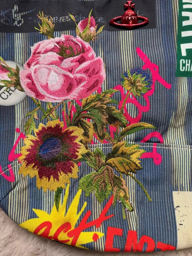 Vivienne Westwood Vivienne Westwood size os Vintage Floral Printed Canvas Bag Size ONE SIZE - 4 Thumbnail
