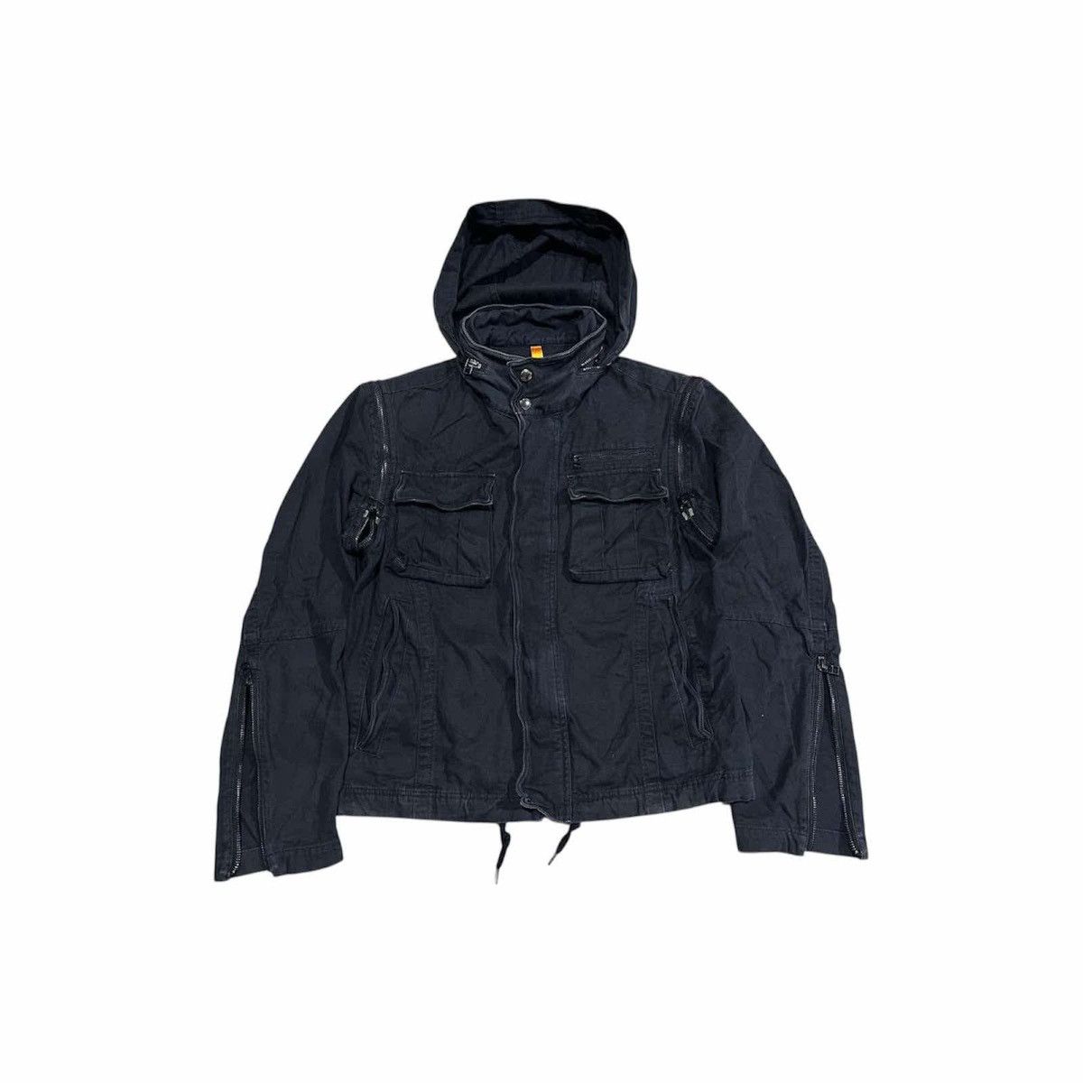 Designer × Ermenegildo Zegna × Z Zegna 🔥Vintage Ermenegildo Zegna Biker Jacket Detachable Wire Edge Size US M / EU 48-50 / 2 - 1 Thumbnail